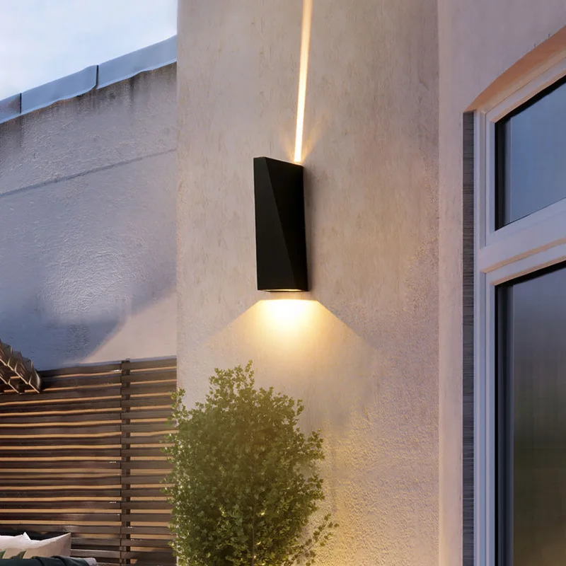 IP65 Waterproof LED Outdoor Wall Sconce Aluminum Porch Garden Modern Light - Image 4