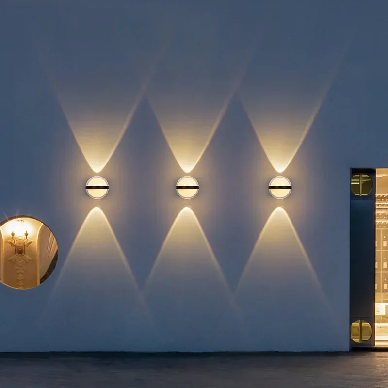 IP65 Waterproof Outdoor Wall Light Modern Round Lamp for Balcony Corridor - Image 4
