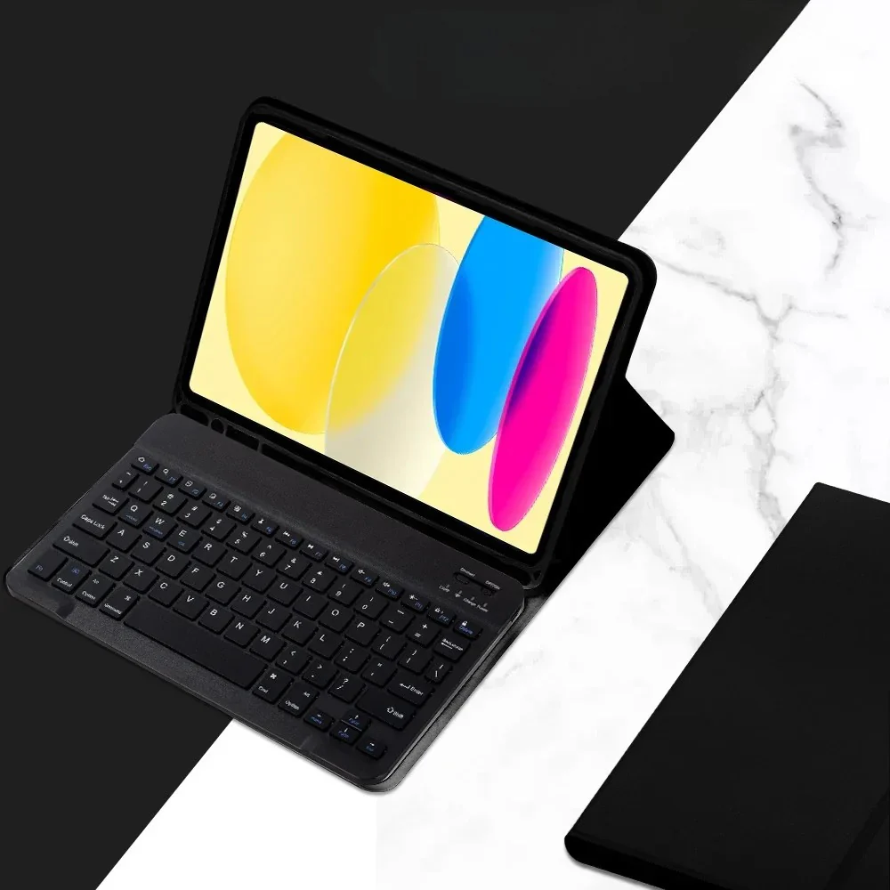 iPad 10th Gen 10.9 Keyboard Case Detachable Bluetooth Keyboard Tablet Cover - Image 11