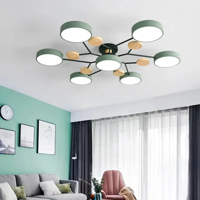IRALAN LED Ceiling Chandelier 3-Color Pendant Light for Bedroom Living Room Hotel