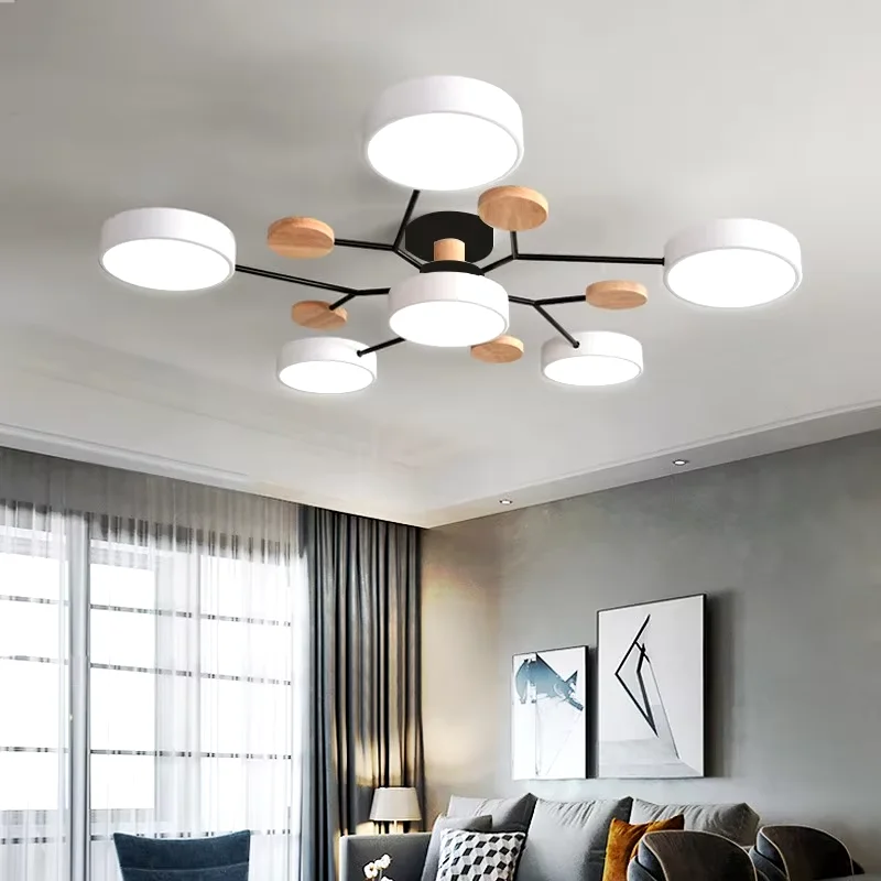 IRALAN LED Ceiling Chandelier 3-Color Pendant Light for Bedroom Living Room Hotel - Image 2