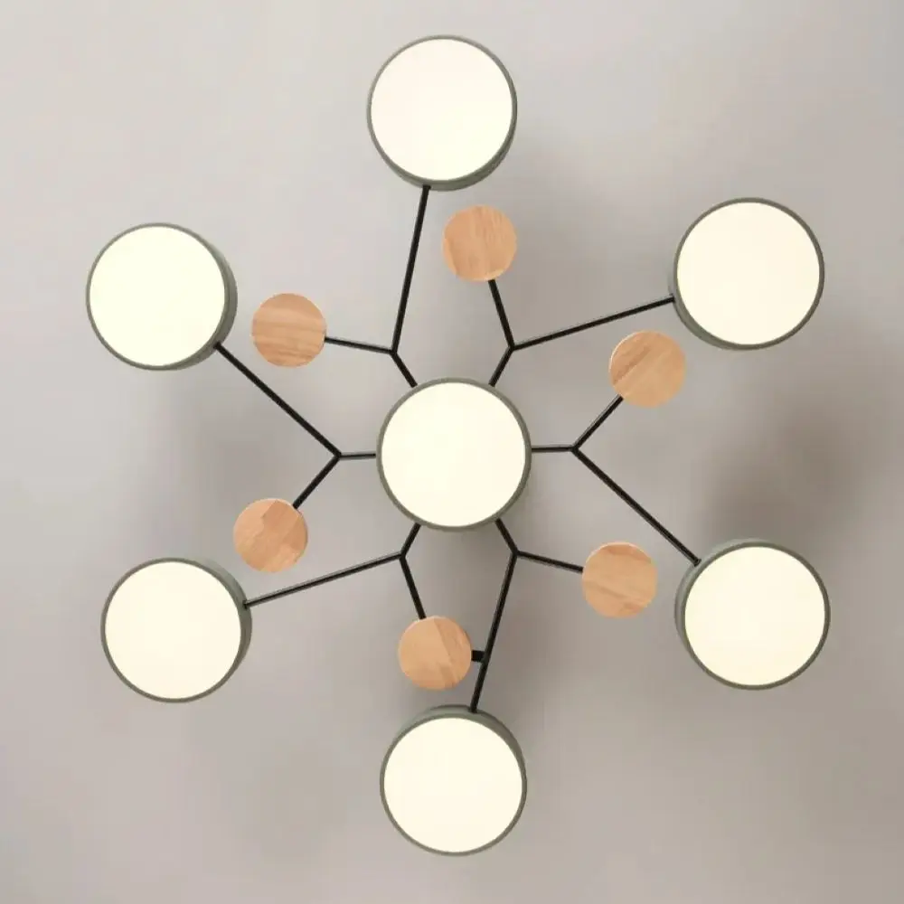 IRALAN LED Ceiling Chandelier 3-Color Pendant Light for Bedroom Living Room Hotel - Image 3