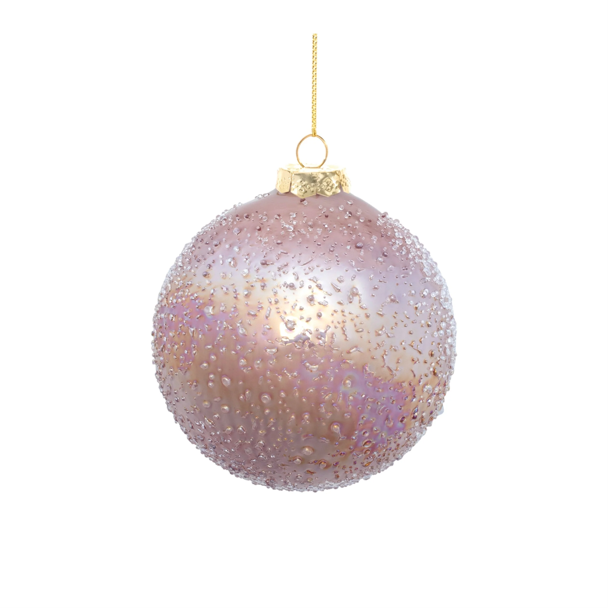 Iridescent Beaded Glass Ornament (Set of 4) - Image 4