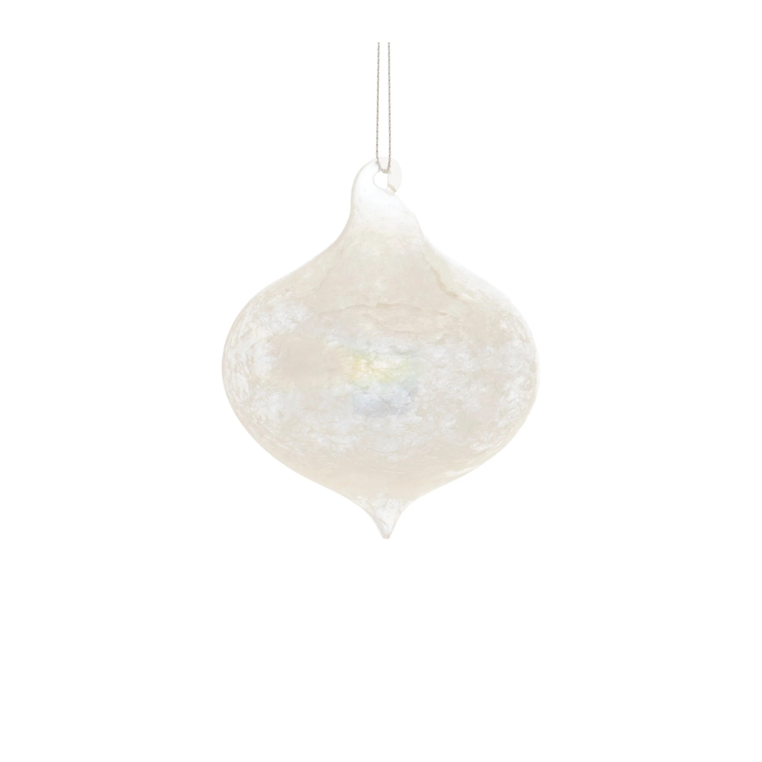 Iridescent Cloudy Glass Ornament (Set of 6) - Image 5
