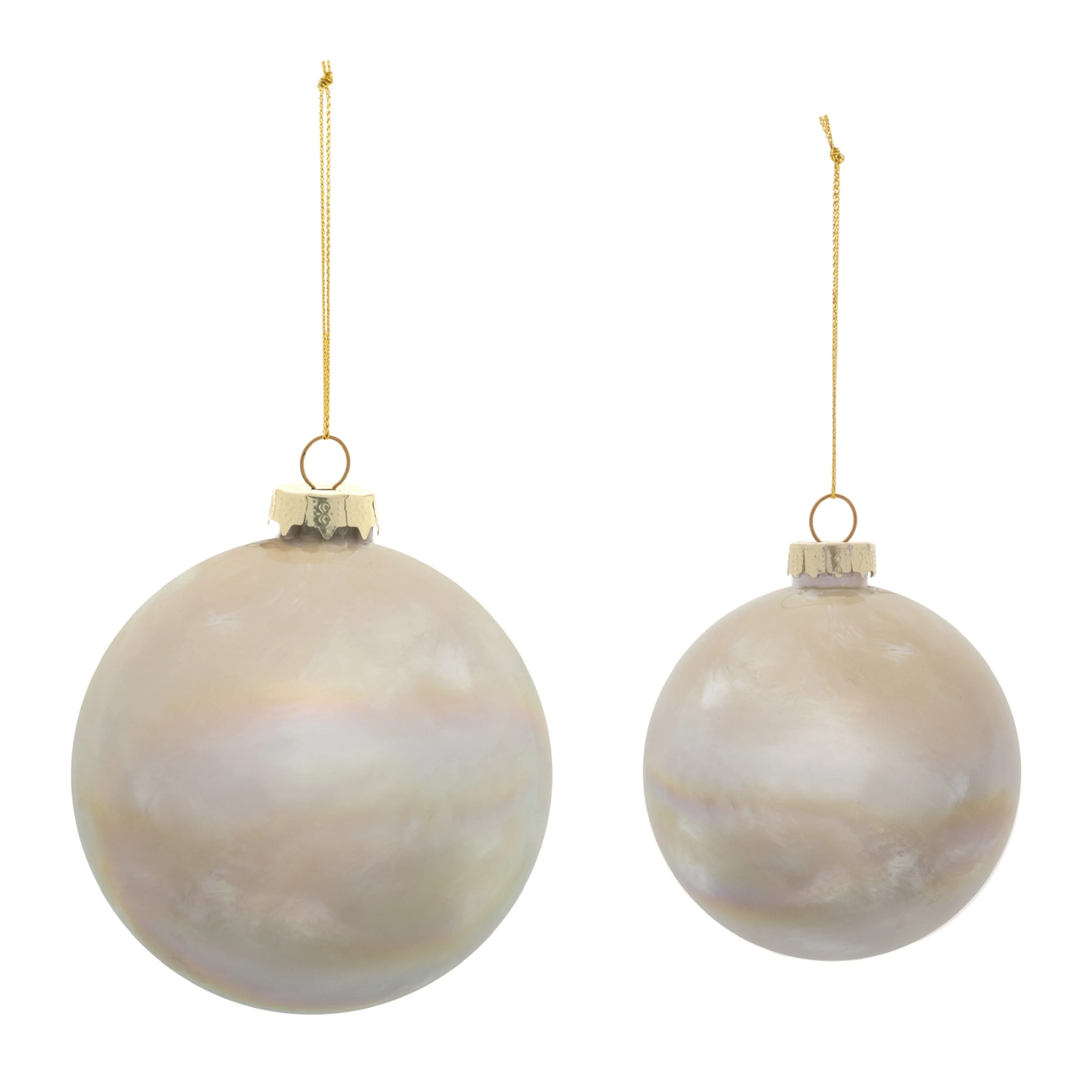 Iridescent Cloudy Glass Ornament (Set of 6) - Image 7