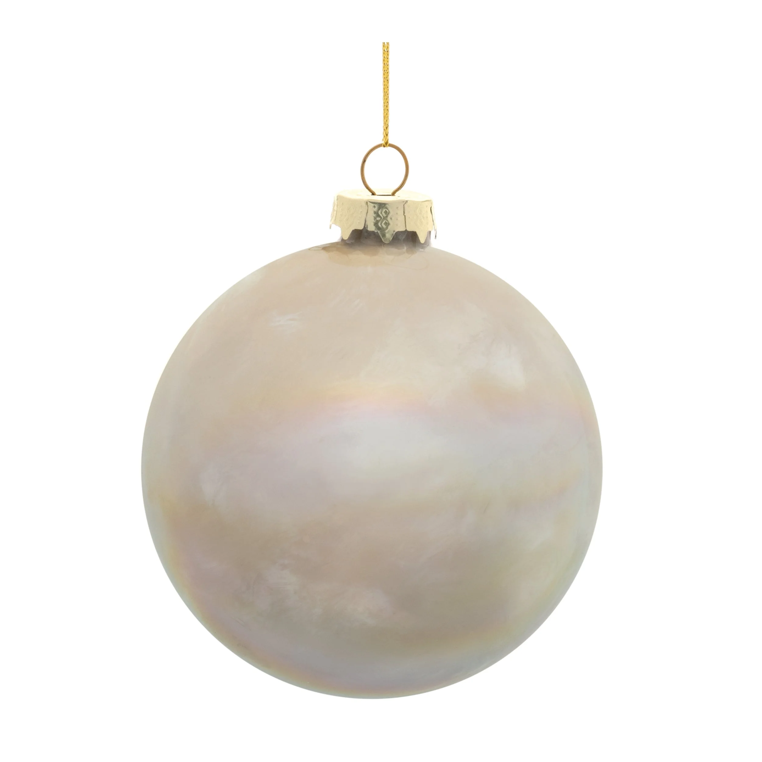 Iridescent Cloudy Glass Ornament (Set of 6) - Image 8