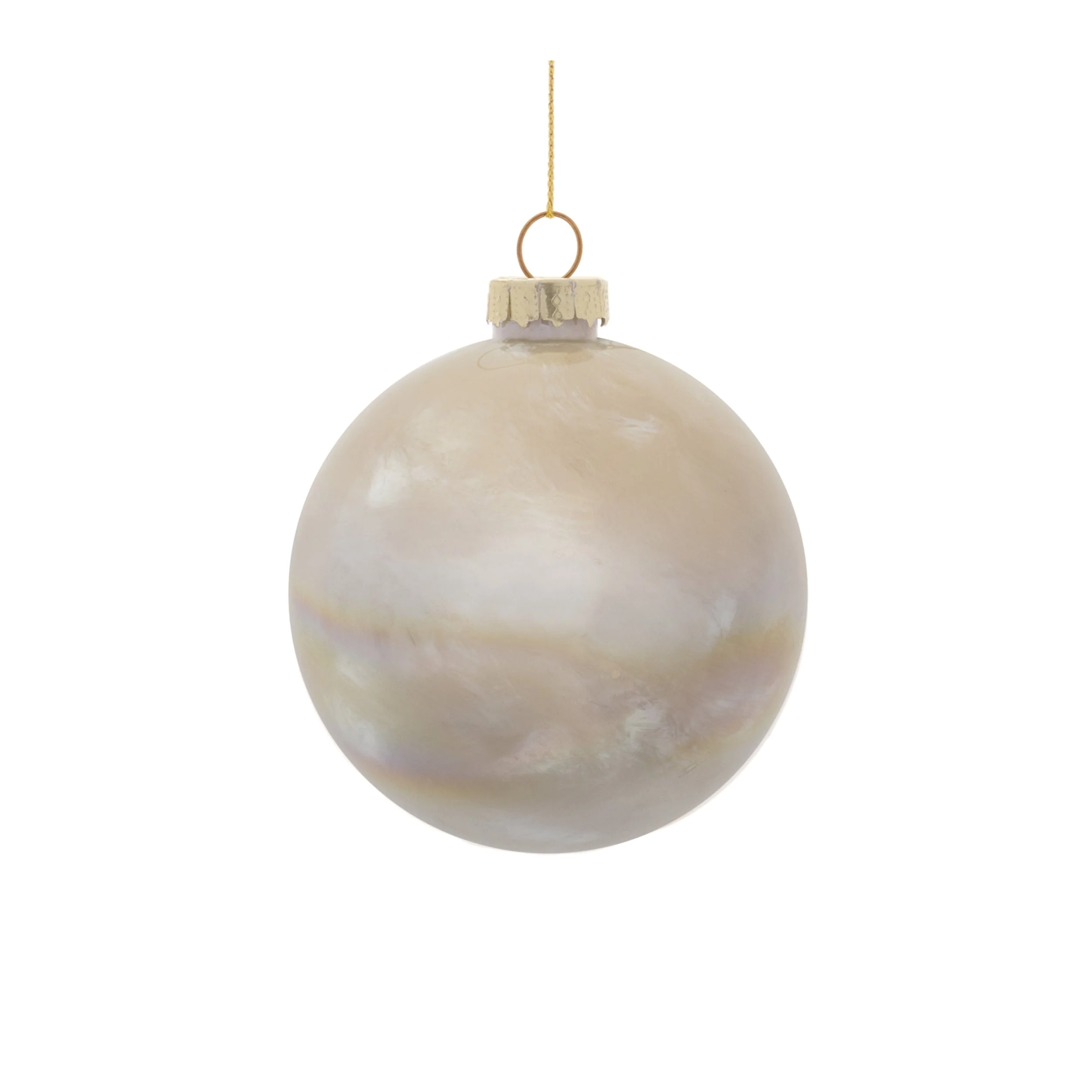 Iridescent Cloudy Glass Ornament (Set of 6) - Image 9