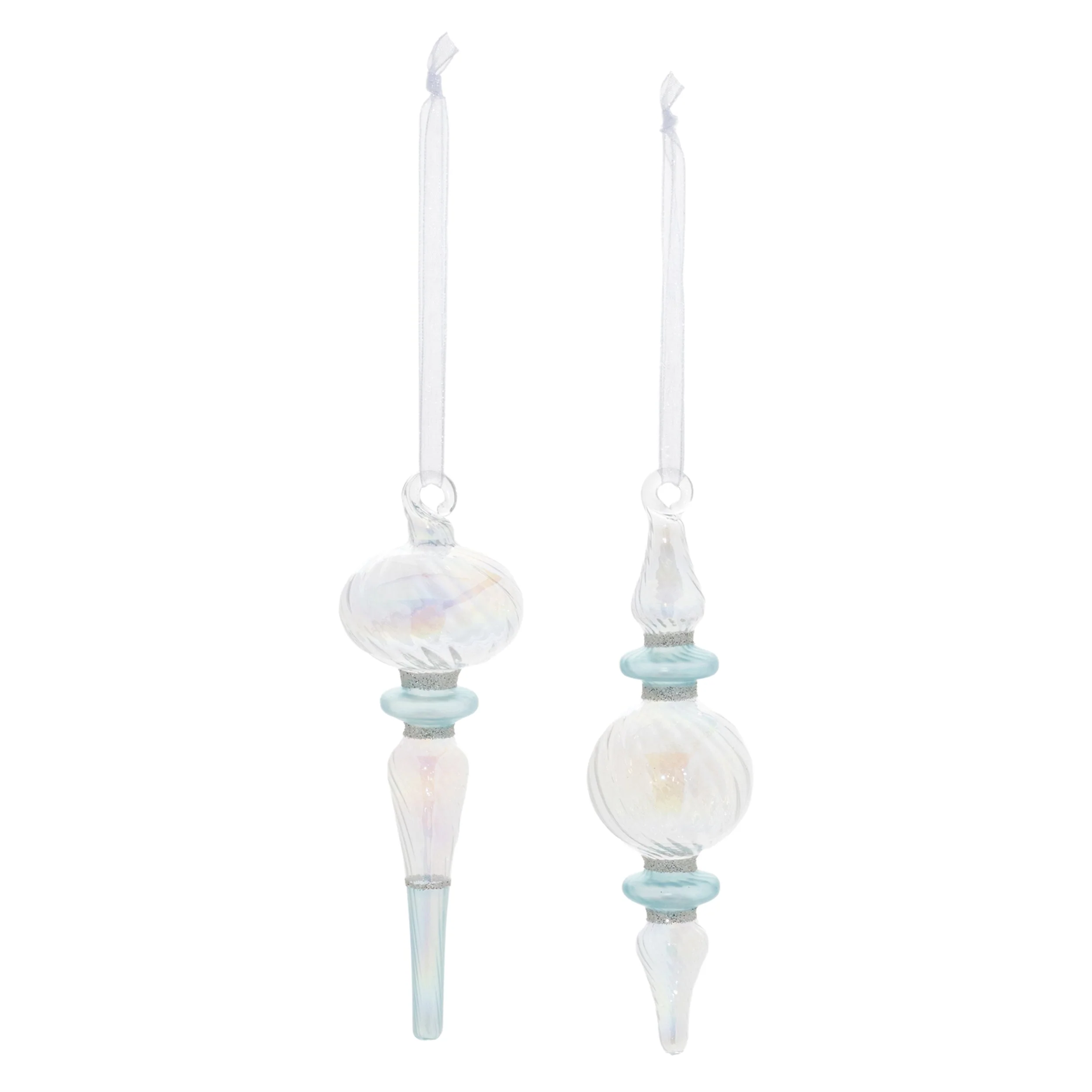 Iridescent Finial Drop Ornament (Set of 12) - Image 2