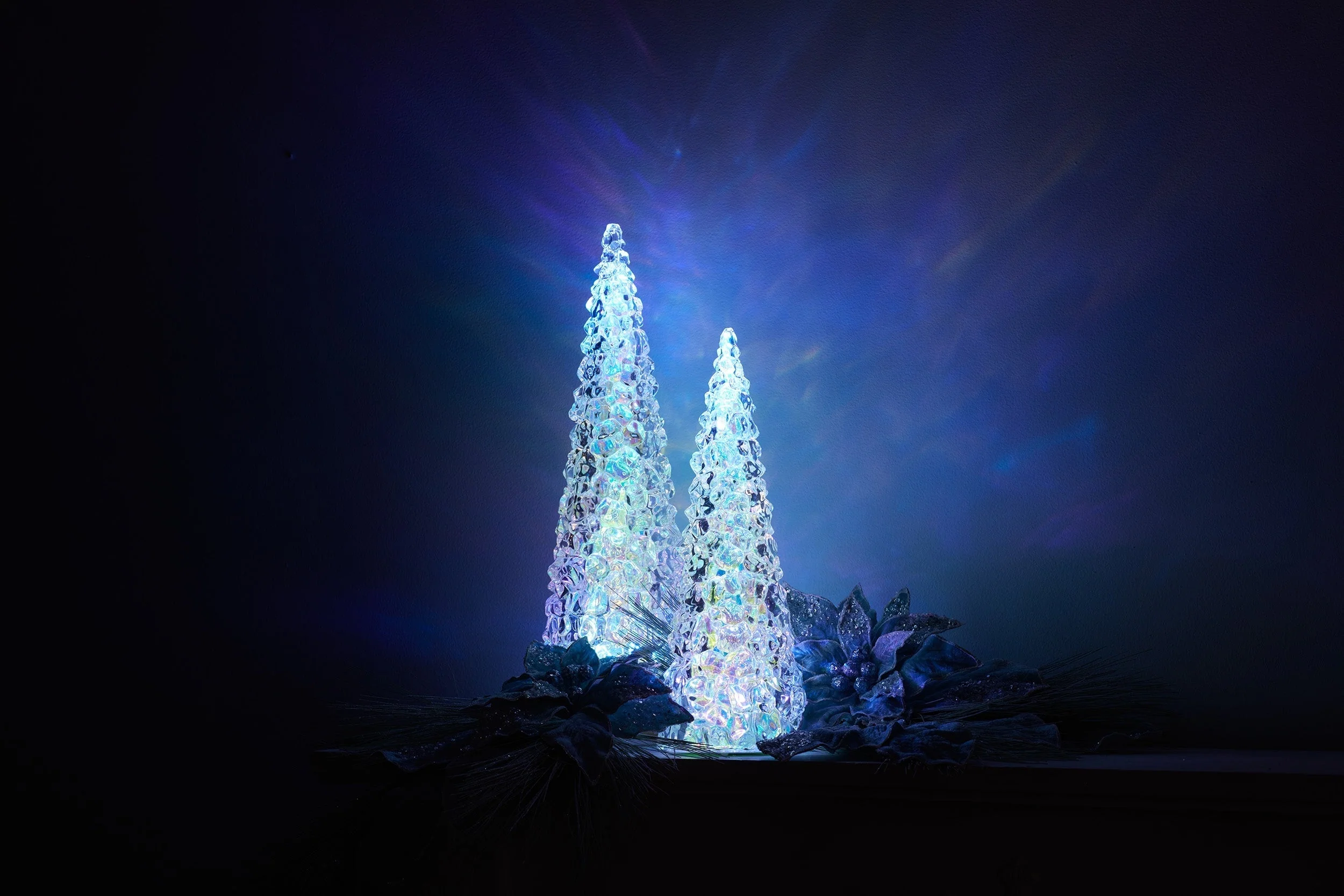 Iridescent LED Pine Tree 13.5"H - Image 3