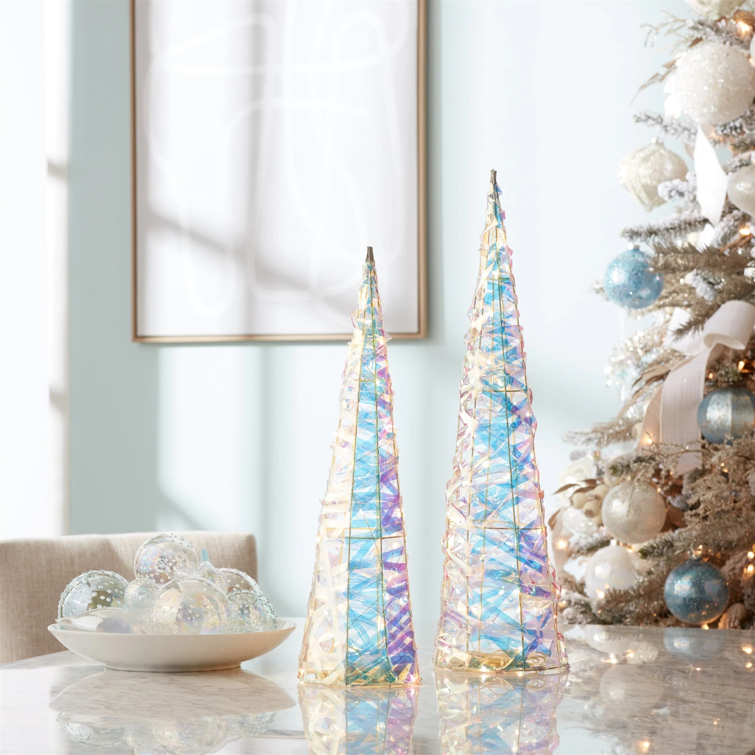 Iridescent LED Tree (Set of 2) - Image 3