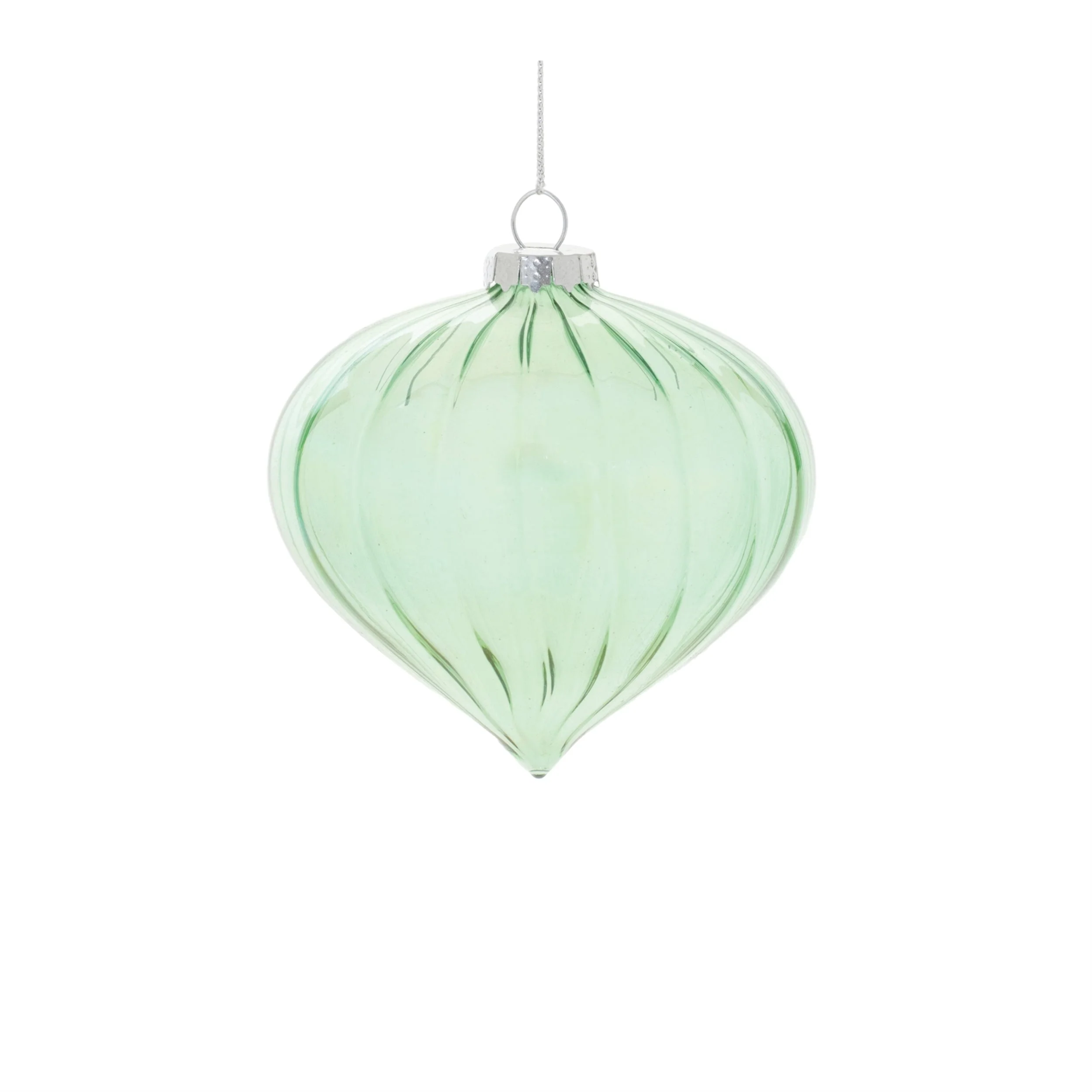 Iridescent Ribbed Glass Ornament (Set of 6) - Image 5