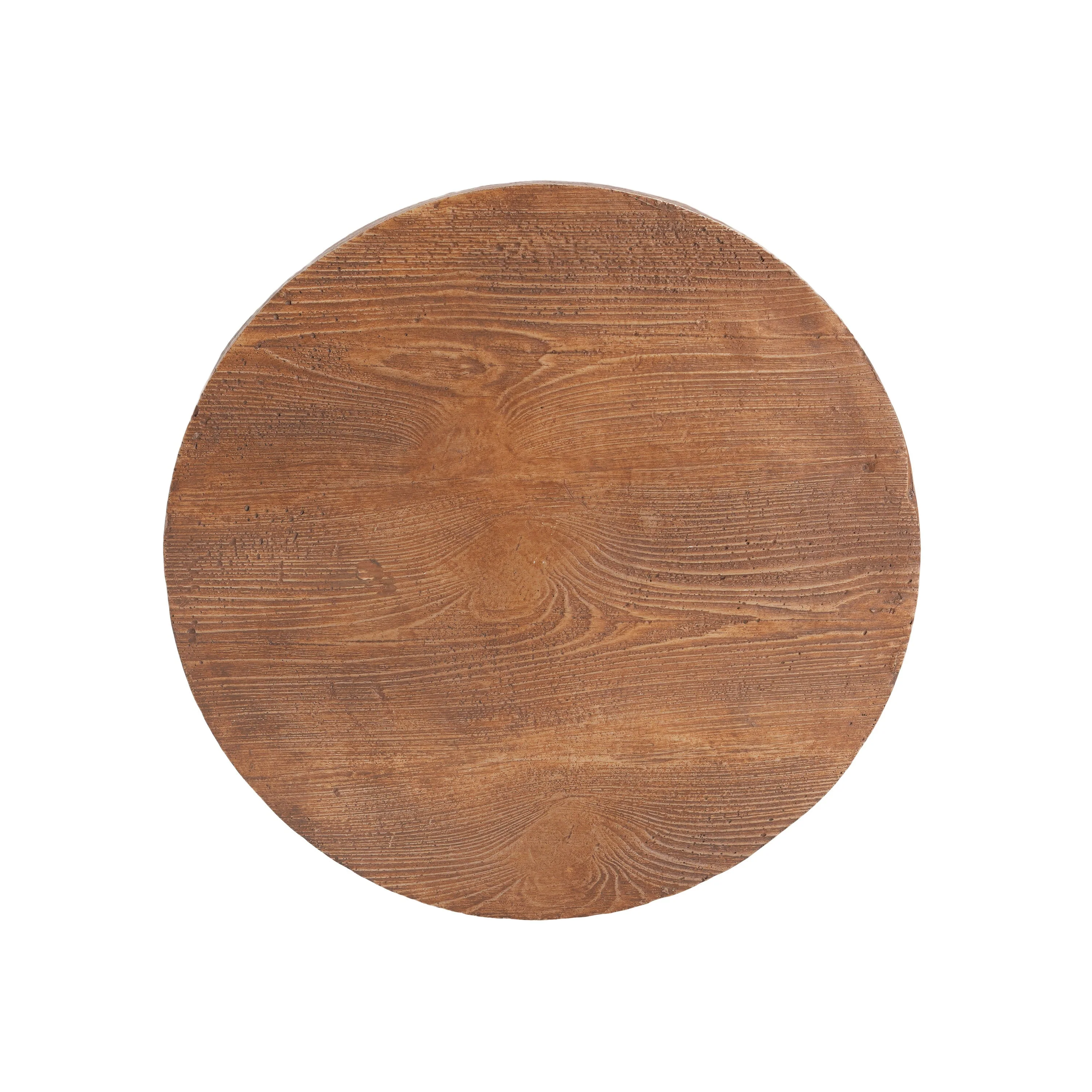 Iris Outdoor Patio Three-Legged Wood-Grain Side Table - Image 12