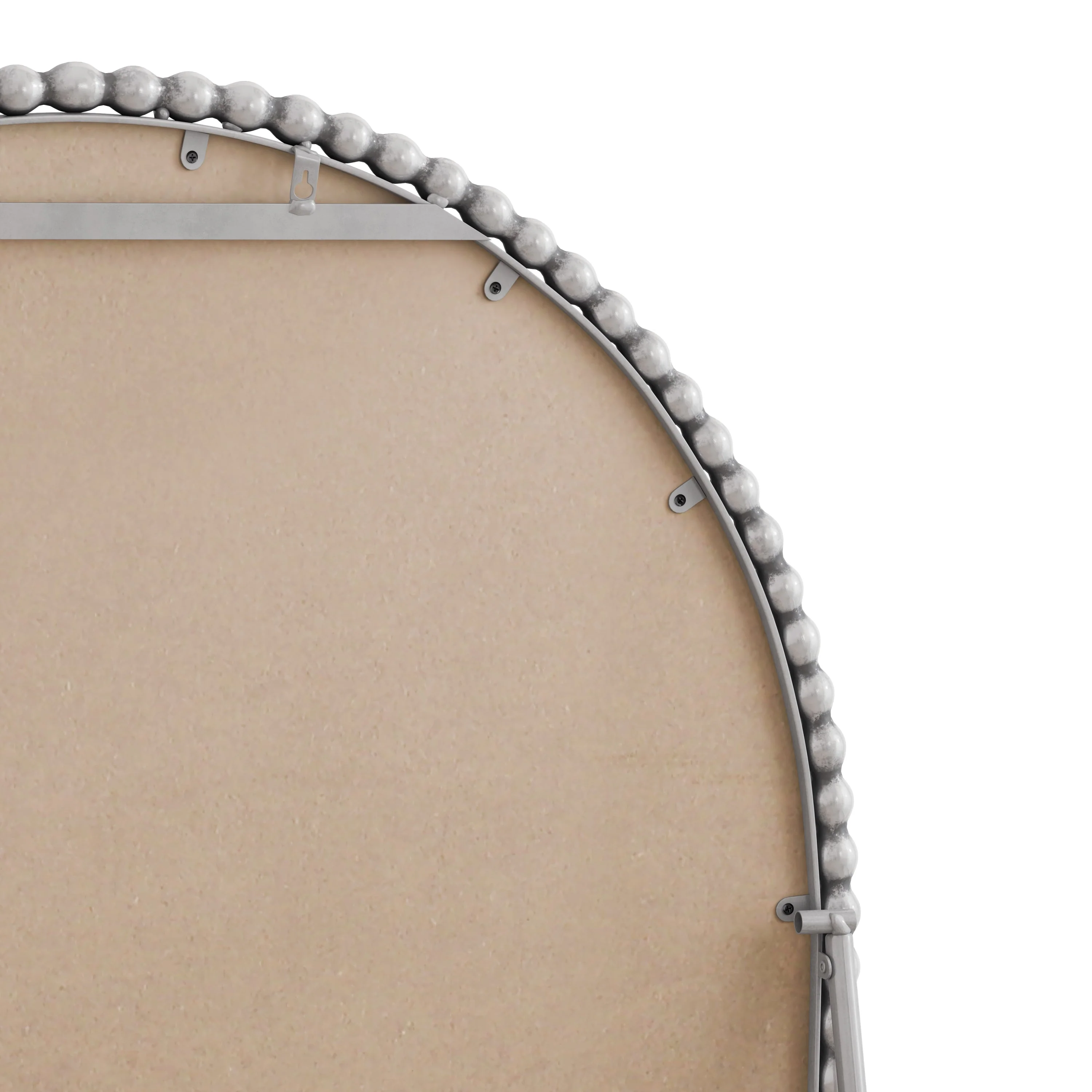 Iron Arch Retro Full Length Mirror with Supporting Feet in Silver - Image 7
