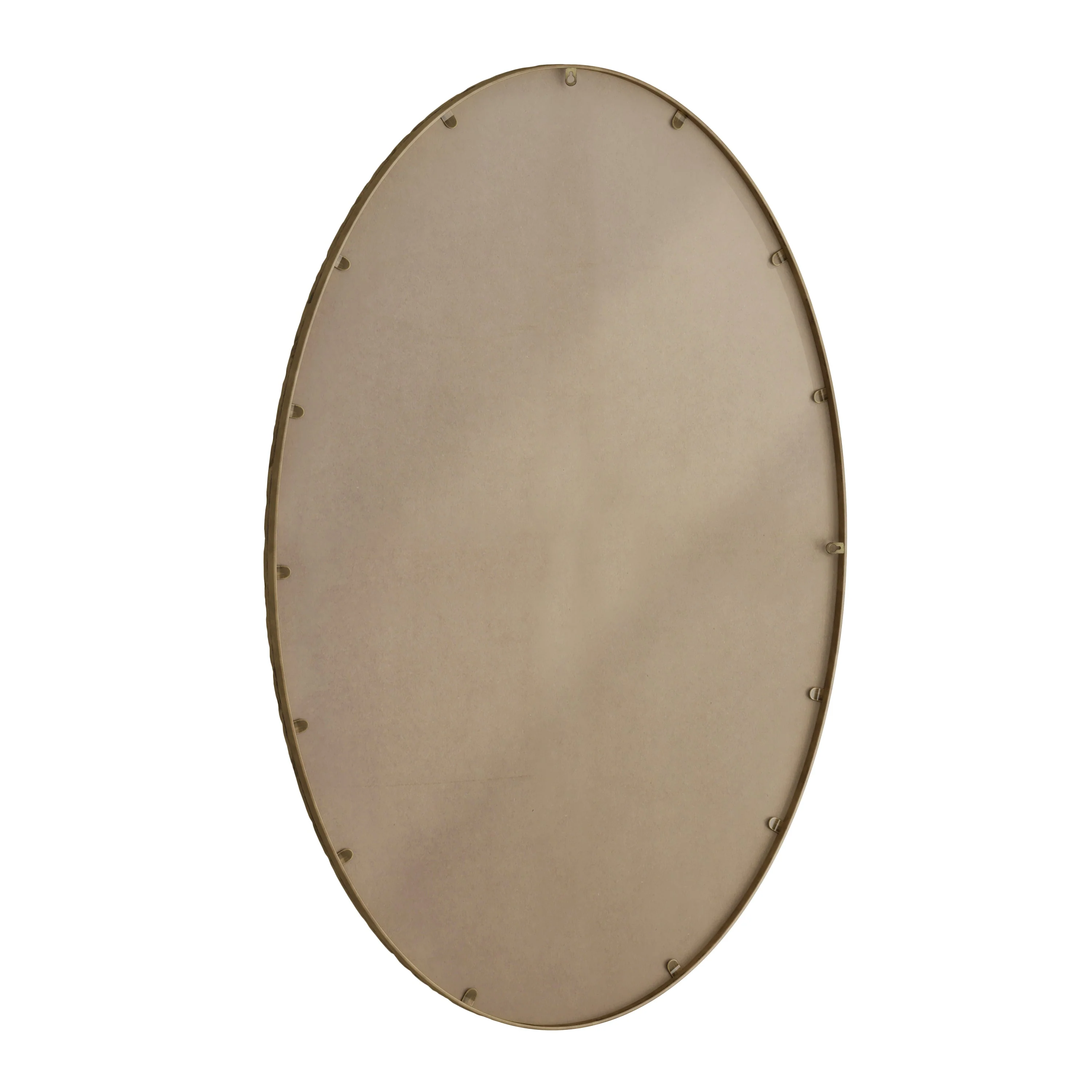 Iron Art Oval Retro Mirror in Gold with Antique Effect - Image 8