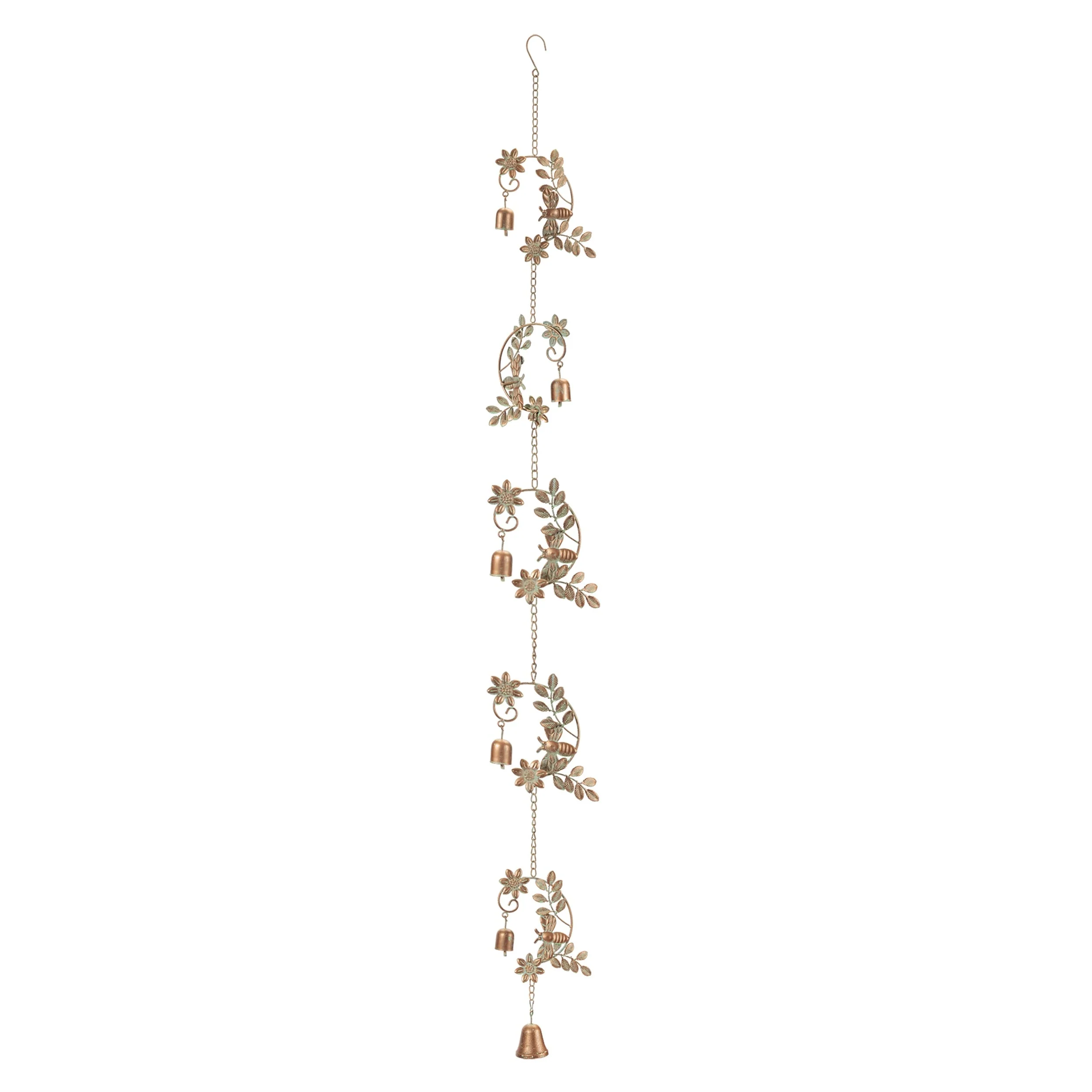 Iron Bumble Bee and Bell Rain Chain - Image 2