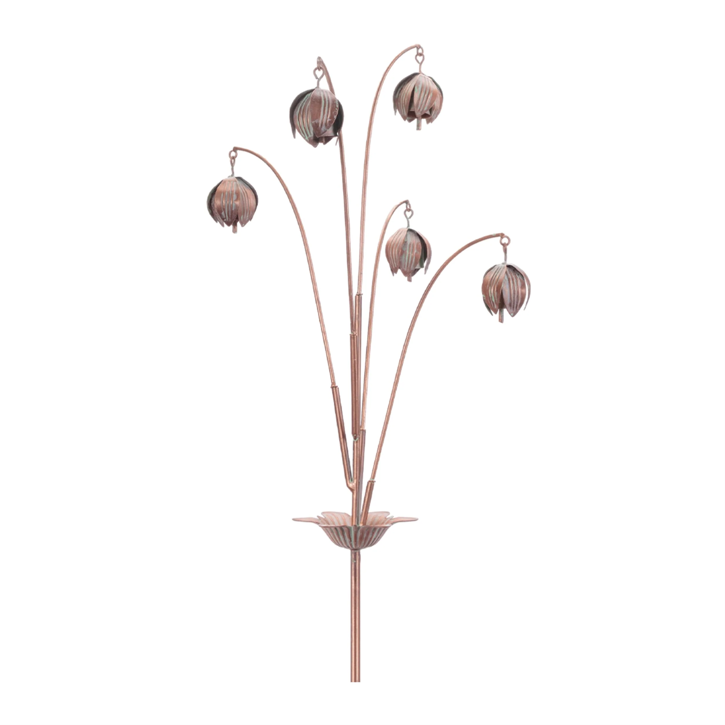 Iron Floral Spray Garden Stake (Set of 2) - Image 2