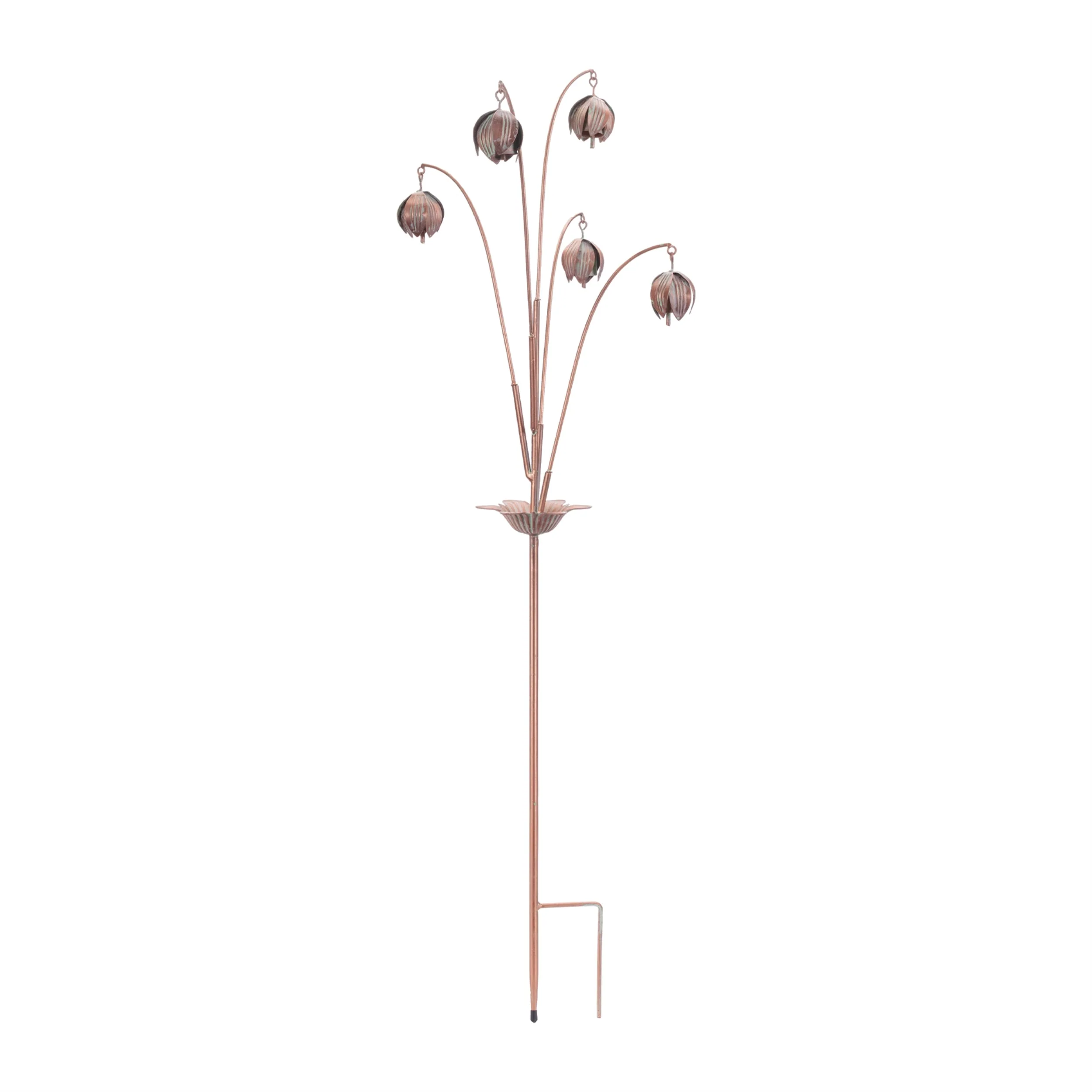 Iron Floral Spray Garden Stake (Set of 2) - Image 3