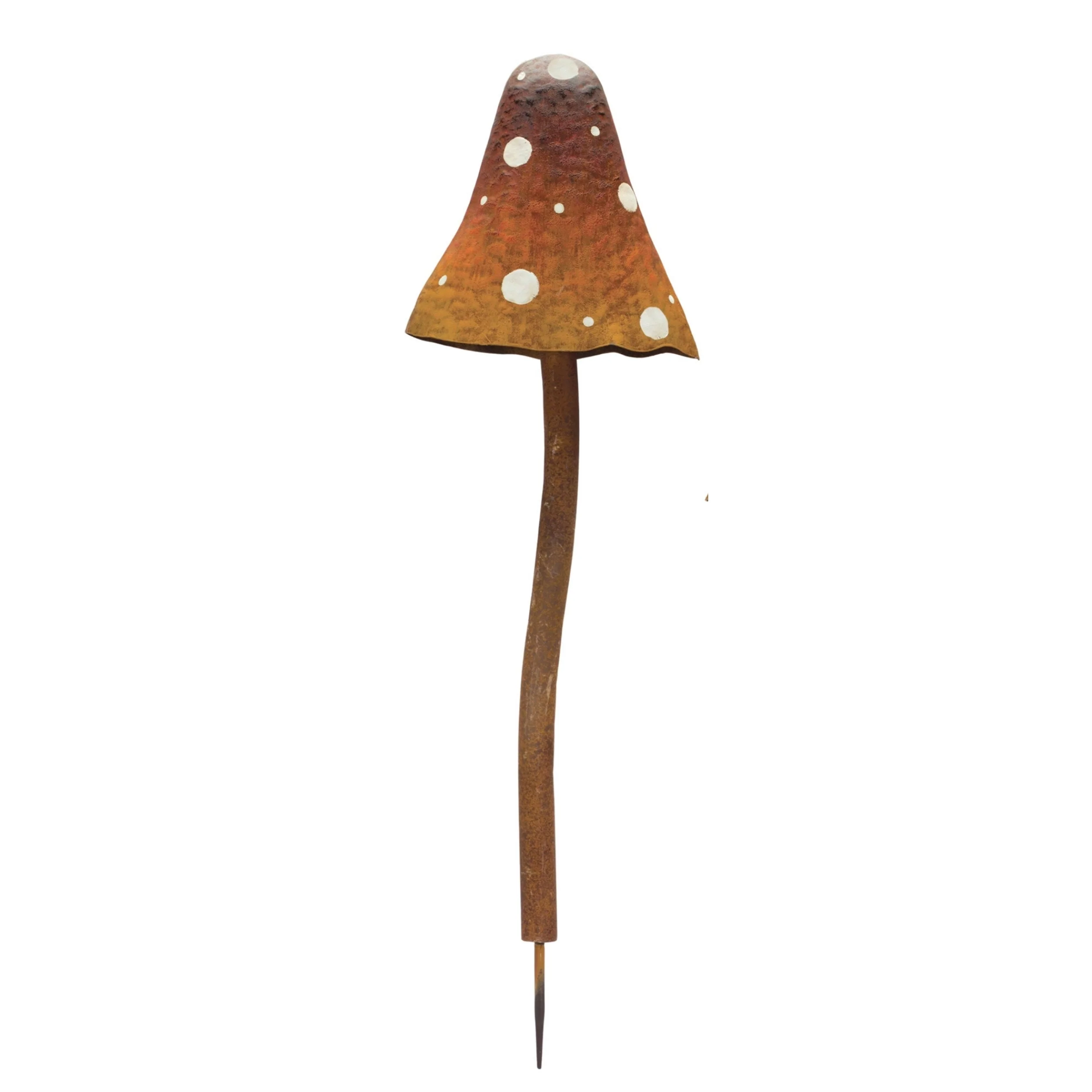 Iron metal mushroom garden stake (set of 2) - Image 3