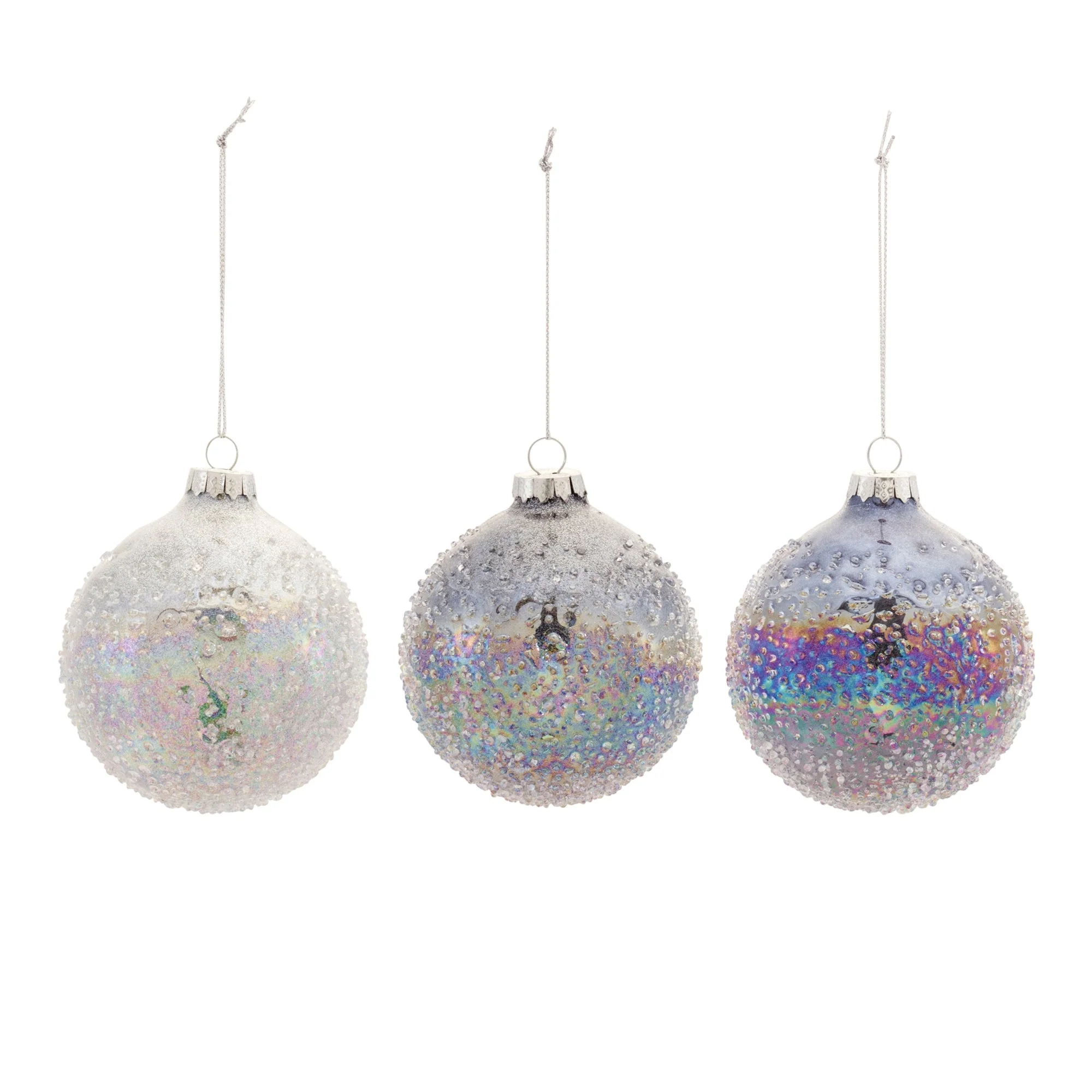 Irredescent Glass Ball Ornament (Set of 12) - Image 2