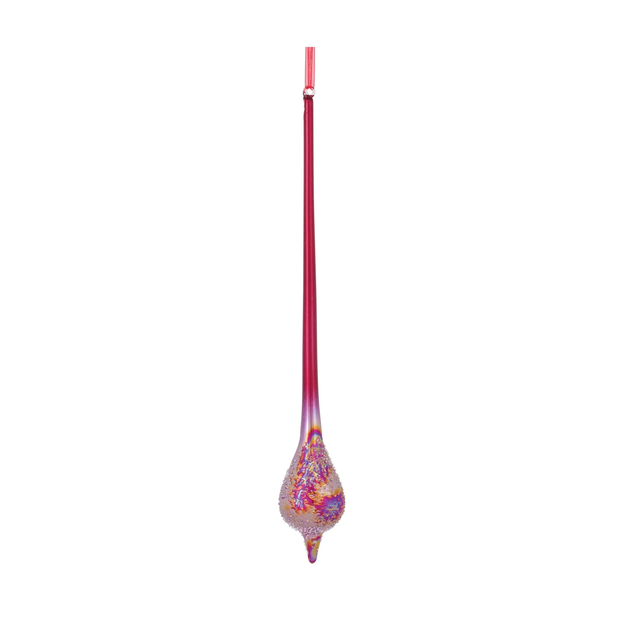 Irredescent Glass Drop Ornament (Set of 6) - Image 3