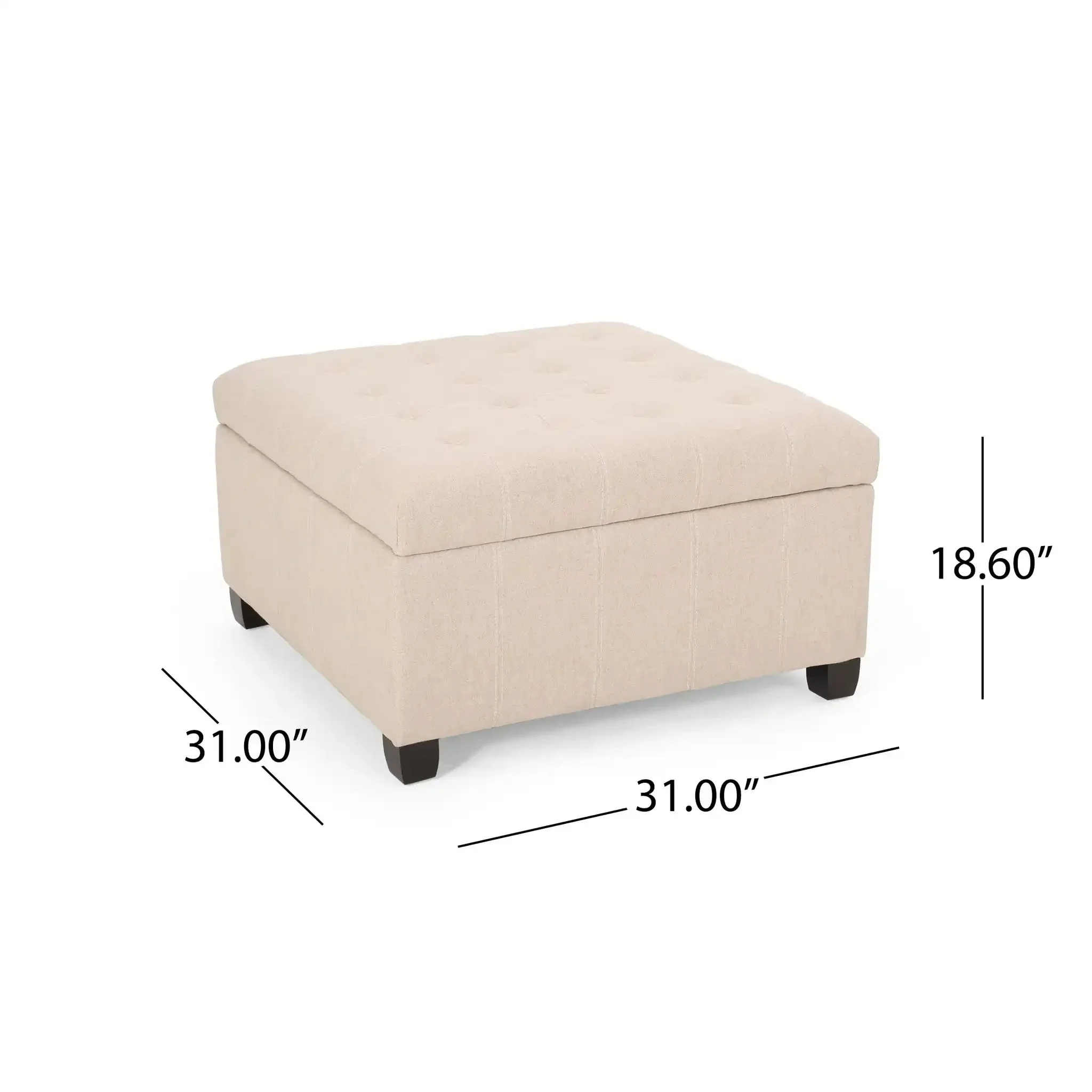 Isabella - Contemporary Ottoman With Storage - Image 13