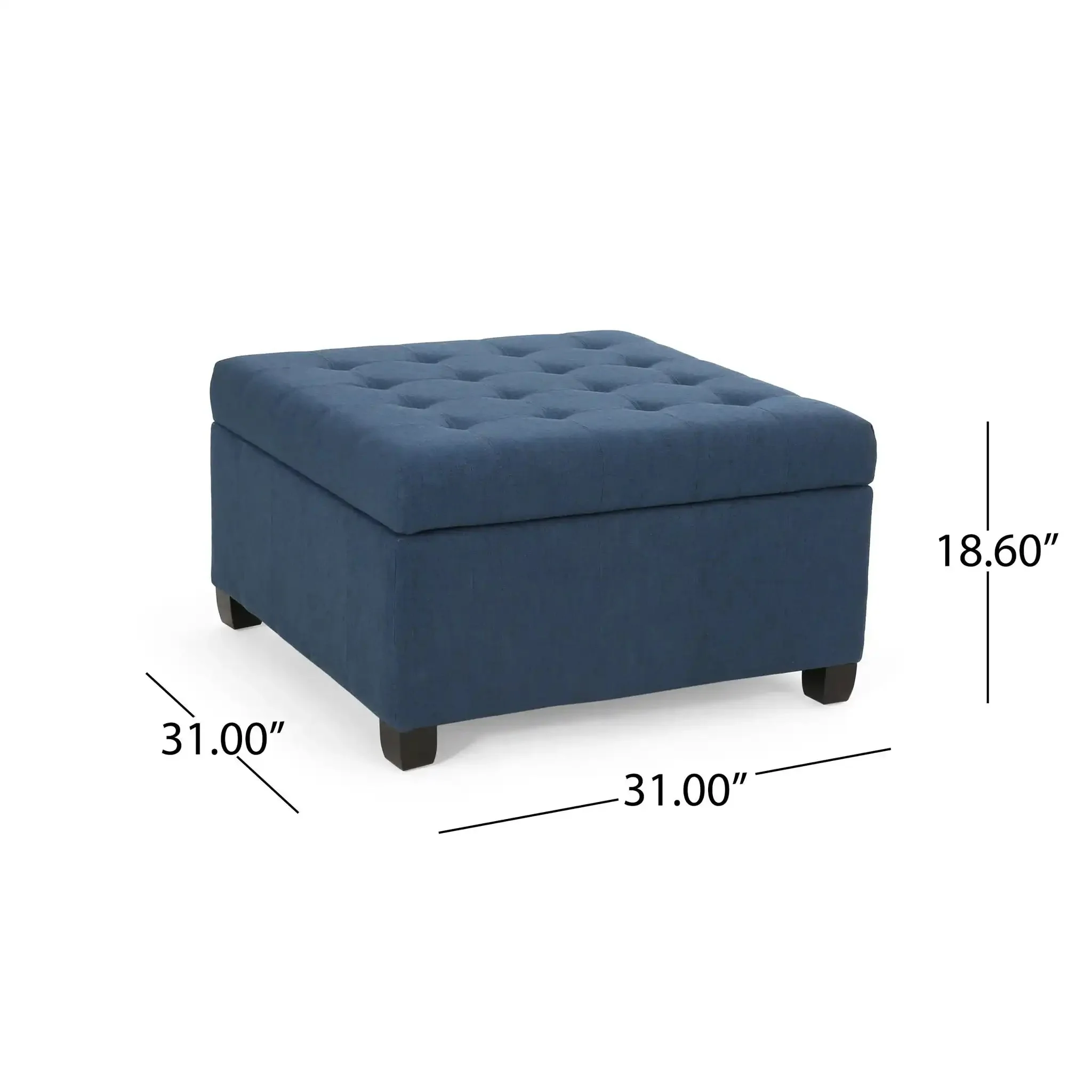 Isabella - Contemporary Ottoman With Storage - Image 5