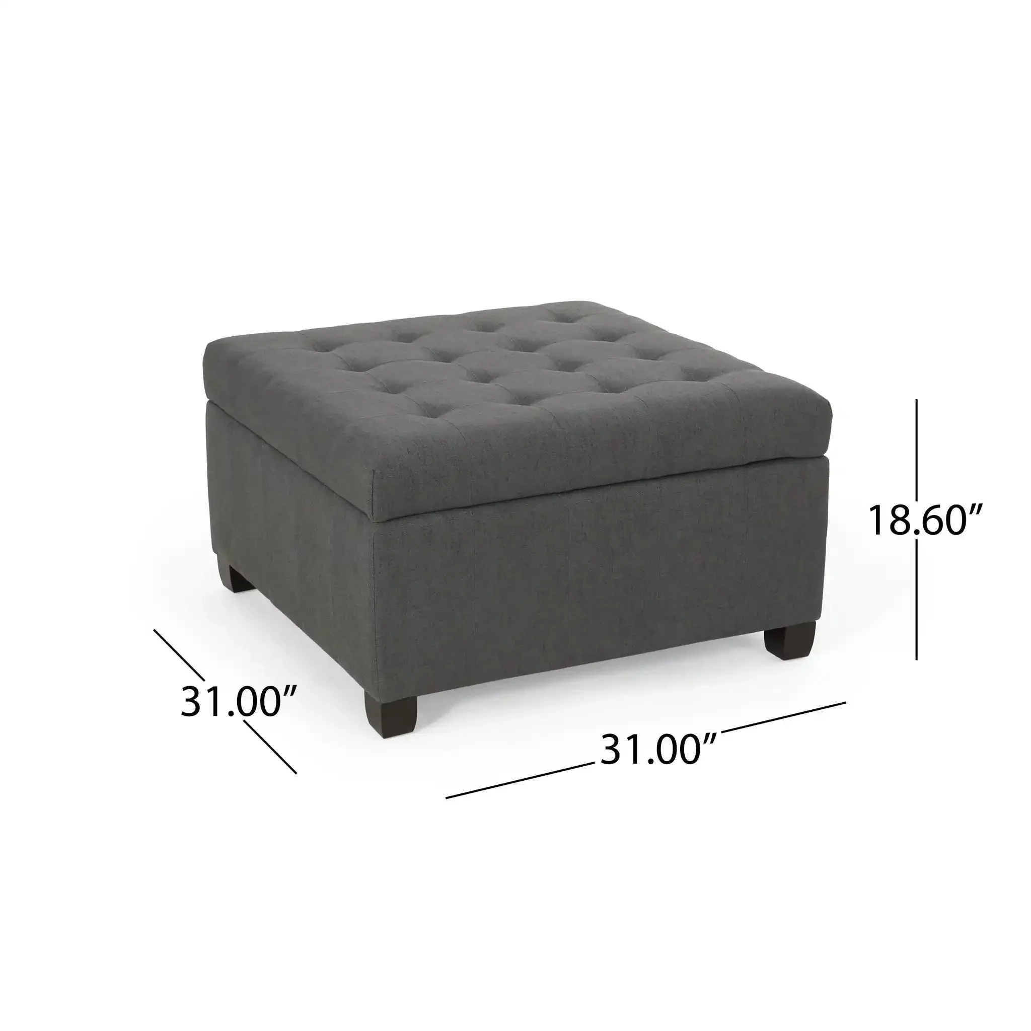 Isabella - Contemporary Ottoman With Storage - Image 7