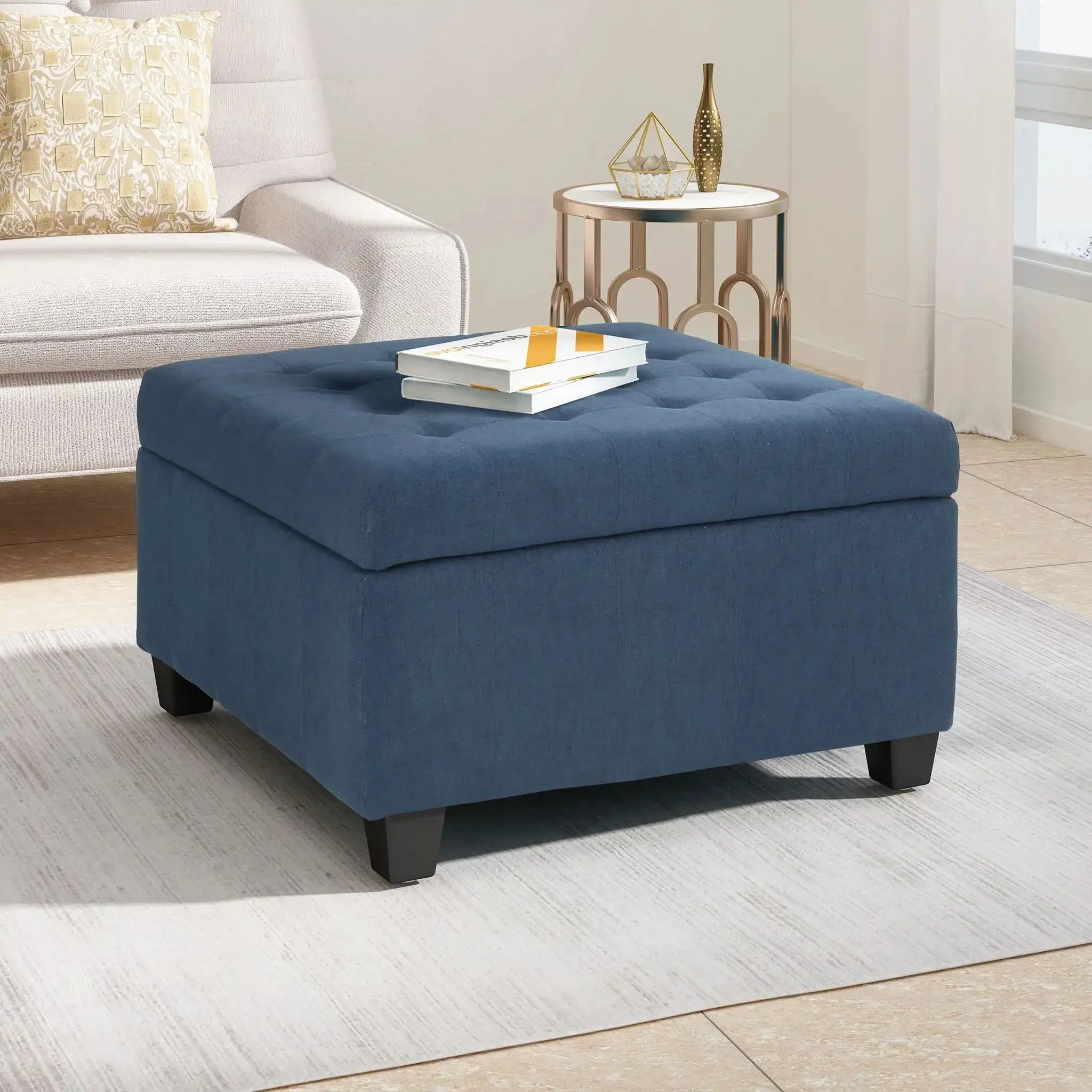 Isabella - Contemporary Ottoman With Storage - Image 9