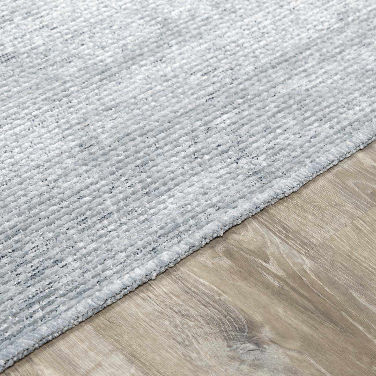 Isako Blue & Gray Solid Washable Area Rug - Clearance - Image 7