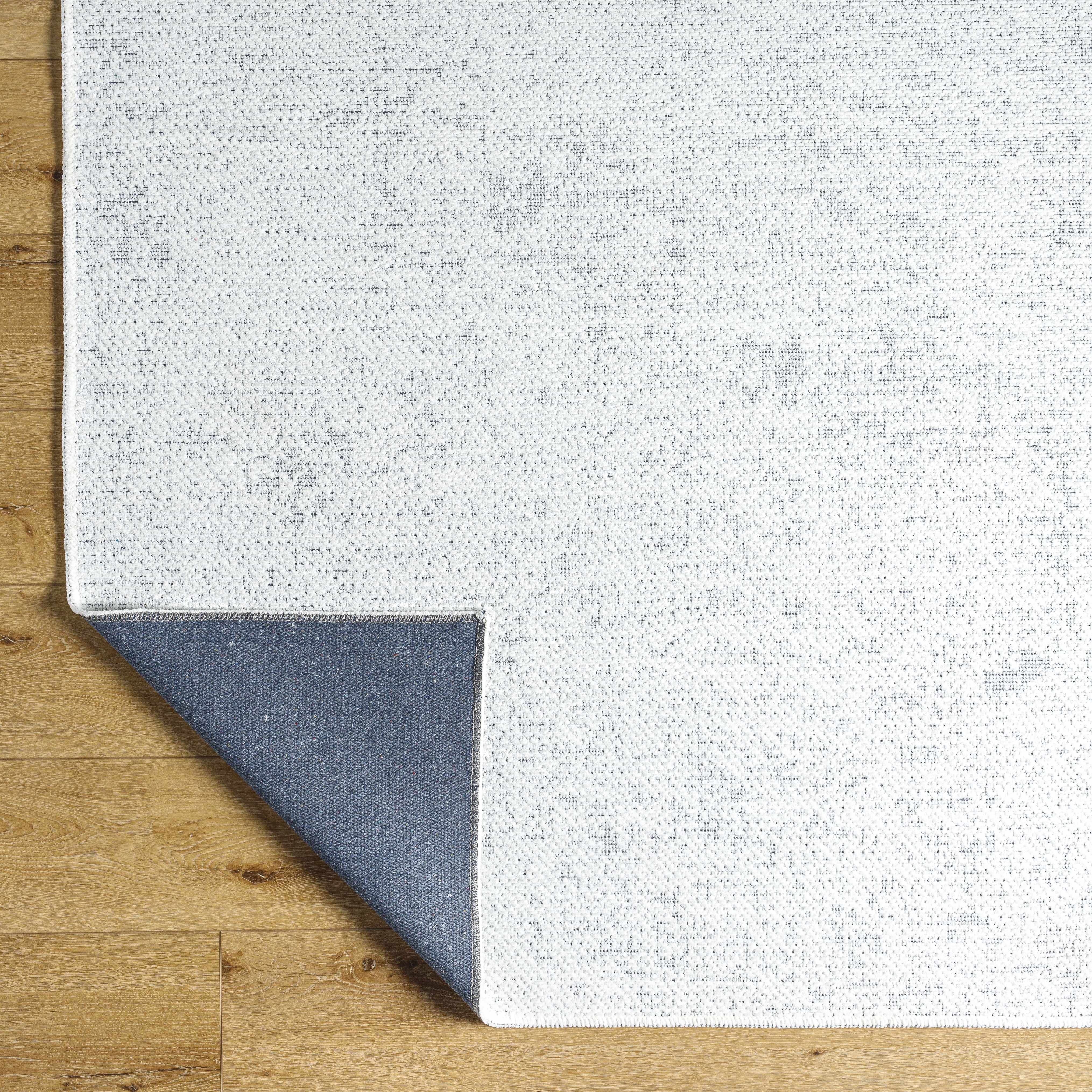 Isako Cream & Gray Solid Washable Area Rug - Clearance - Image 10