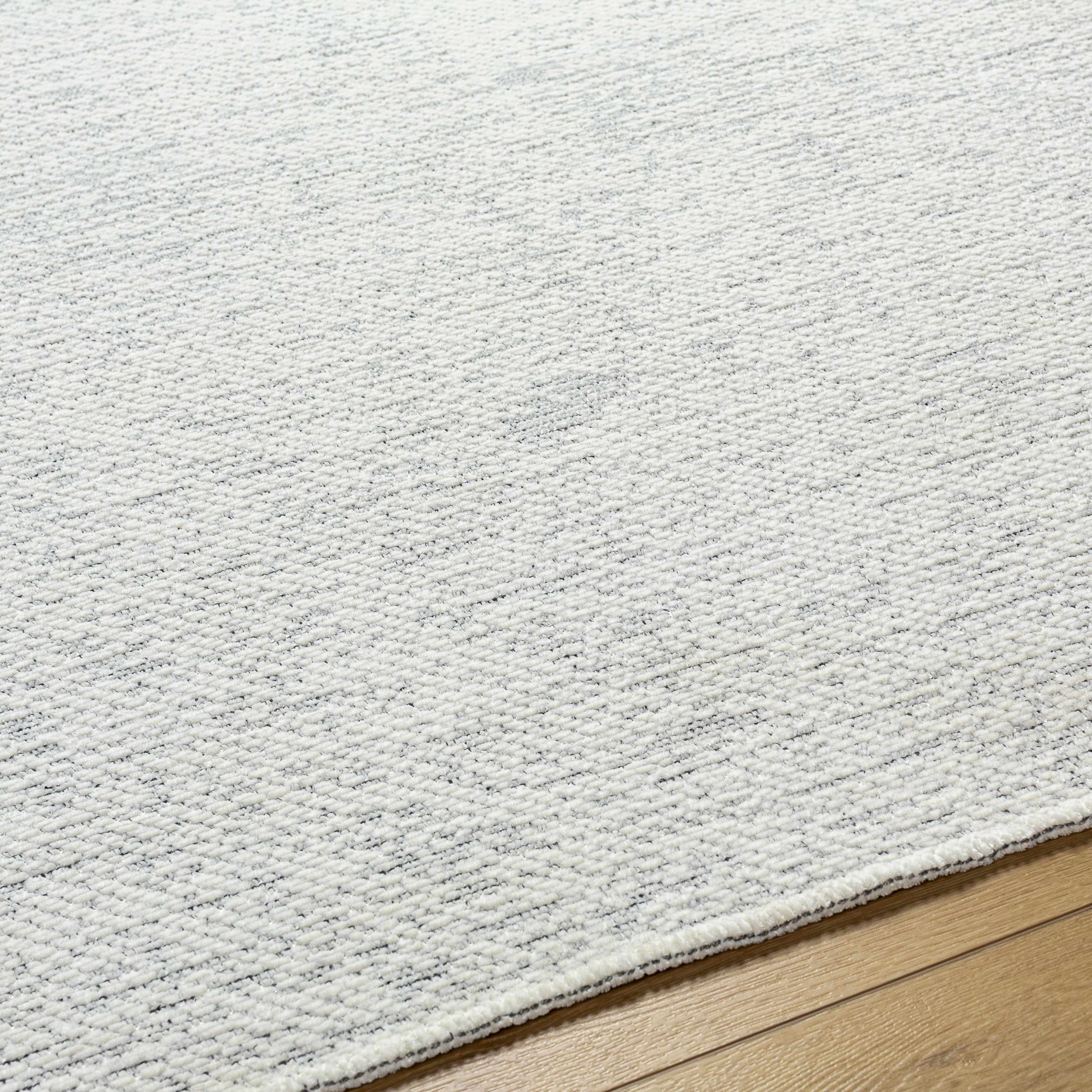 Isako Cream & Gray Solid Washable Area Rug - Clearance - Image 7