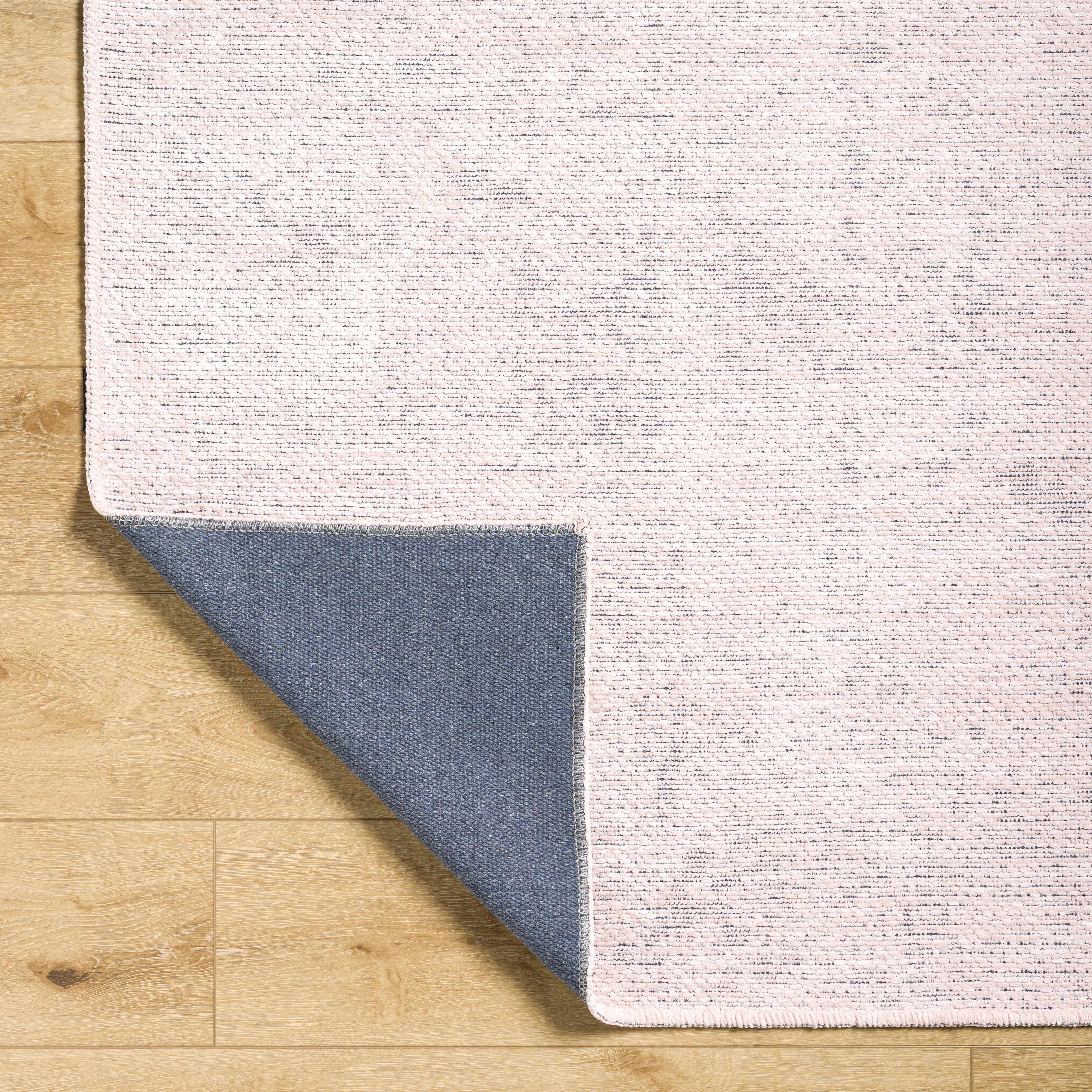 Isako Dusty Pink Solid Washable Area Rug - Clearance - Image 4