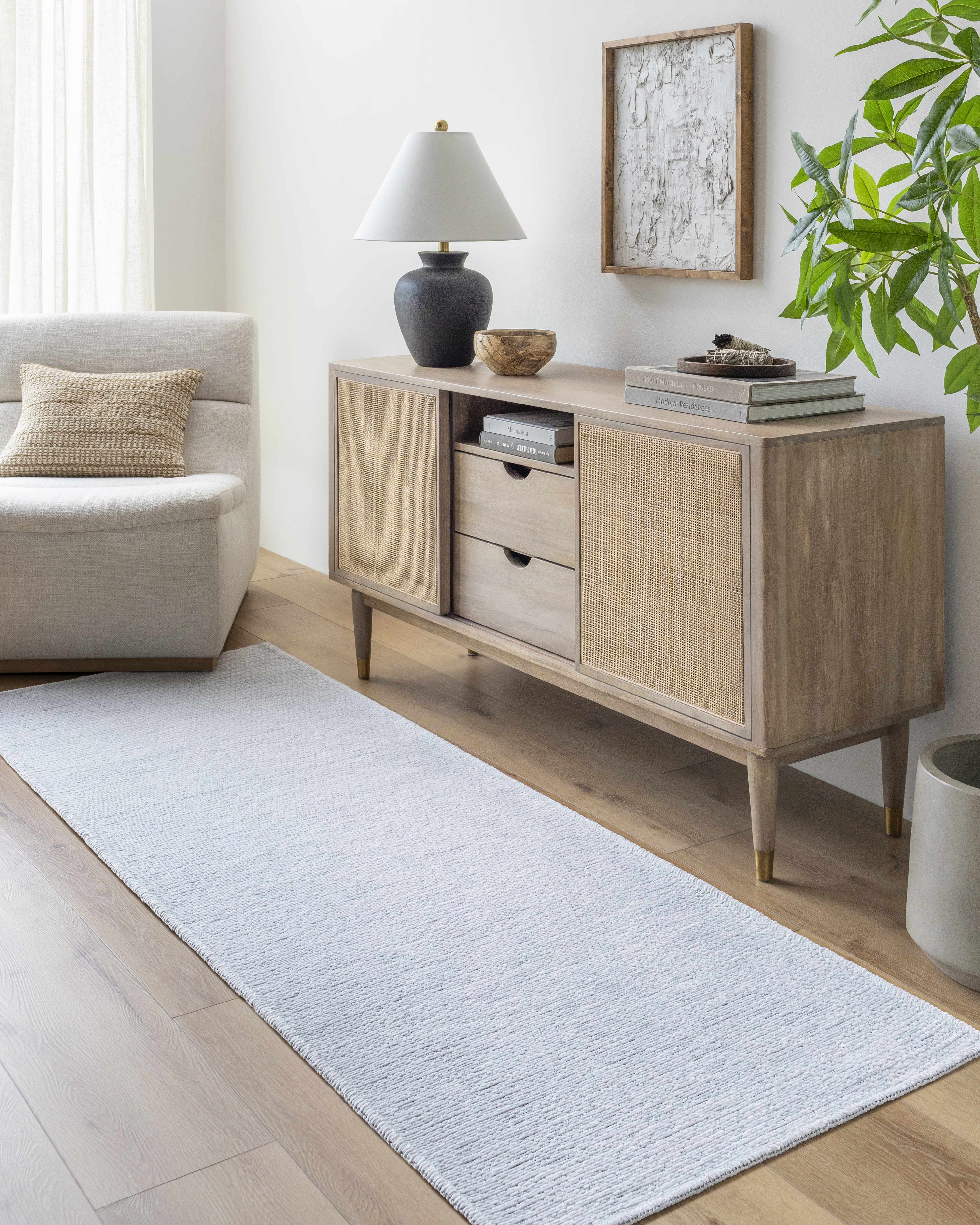 Isako Light Blue Solid Washable Rug - Promo - Image 12