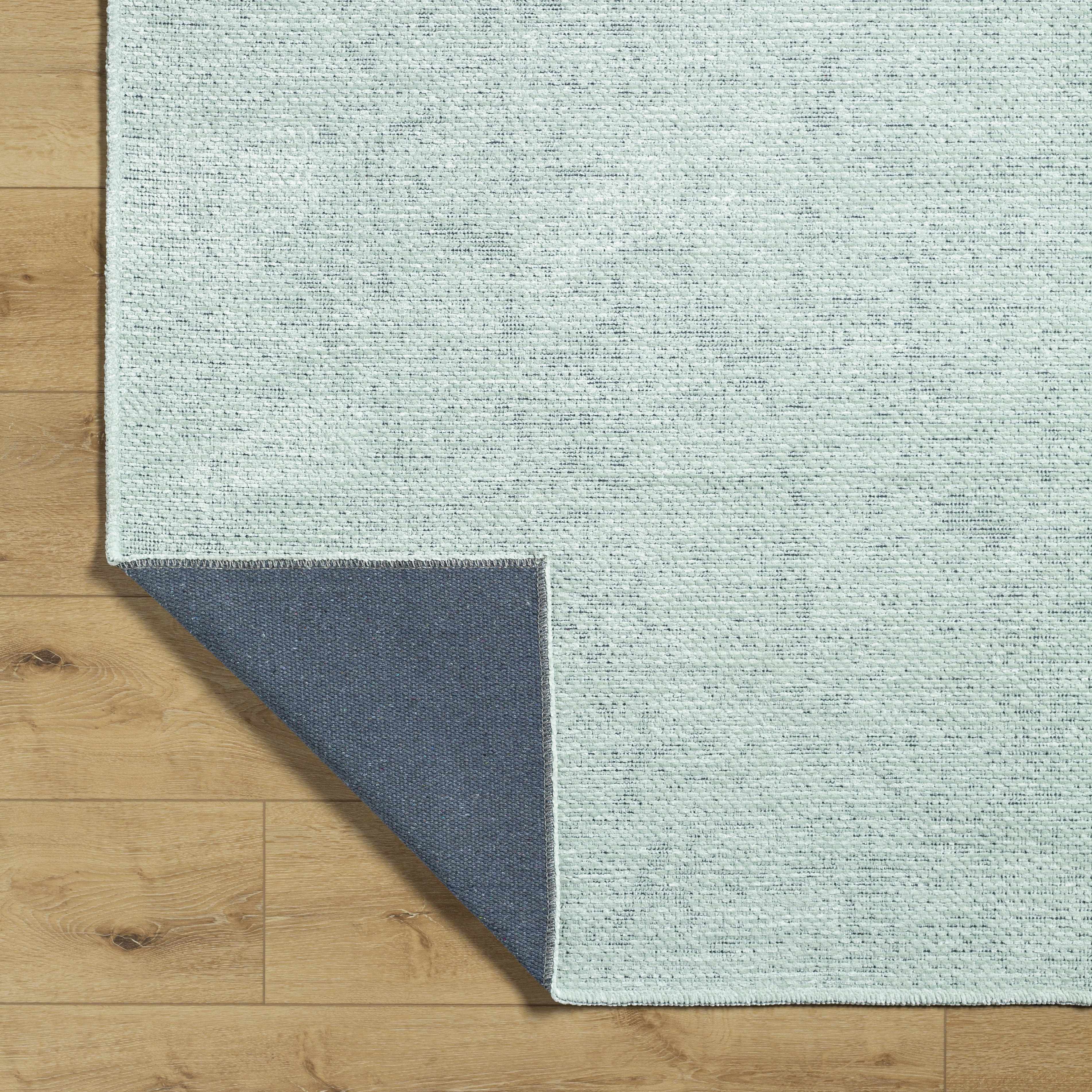 Isako Seafoam Solid Washable Area Rug - Clearance - Image 6