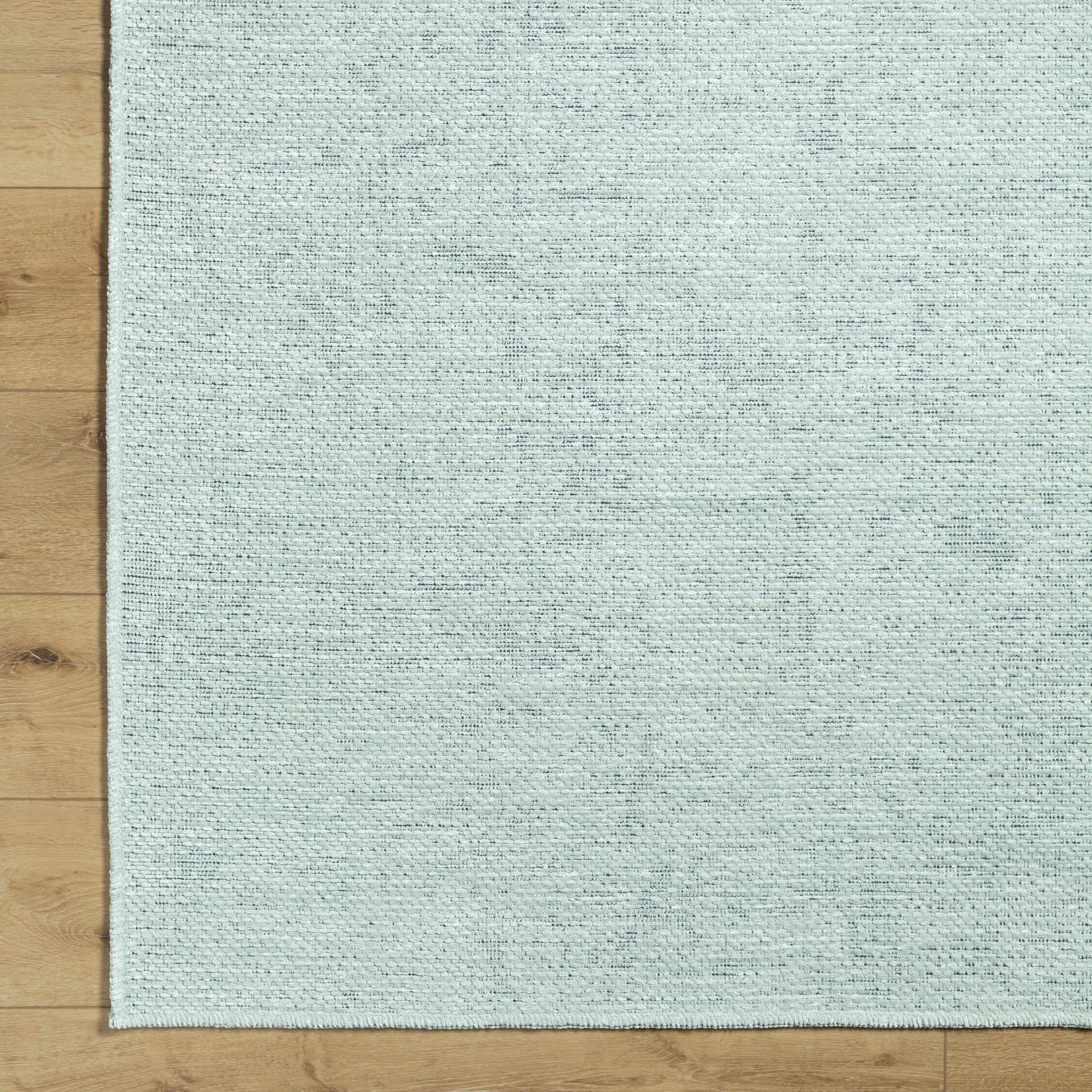 Isako Seafoam Solid Washable Area Rug - Clearance - Image 8