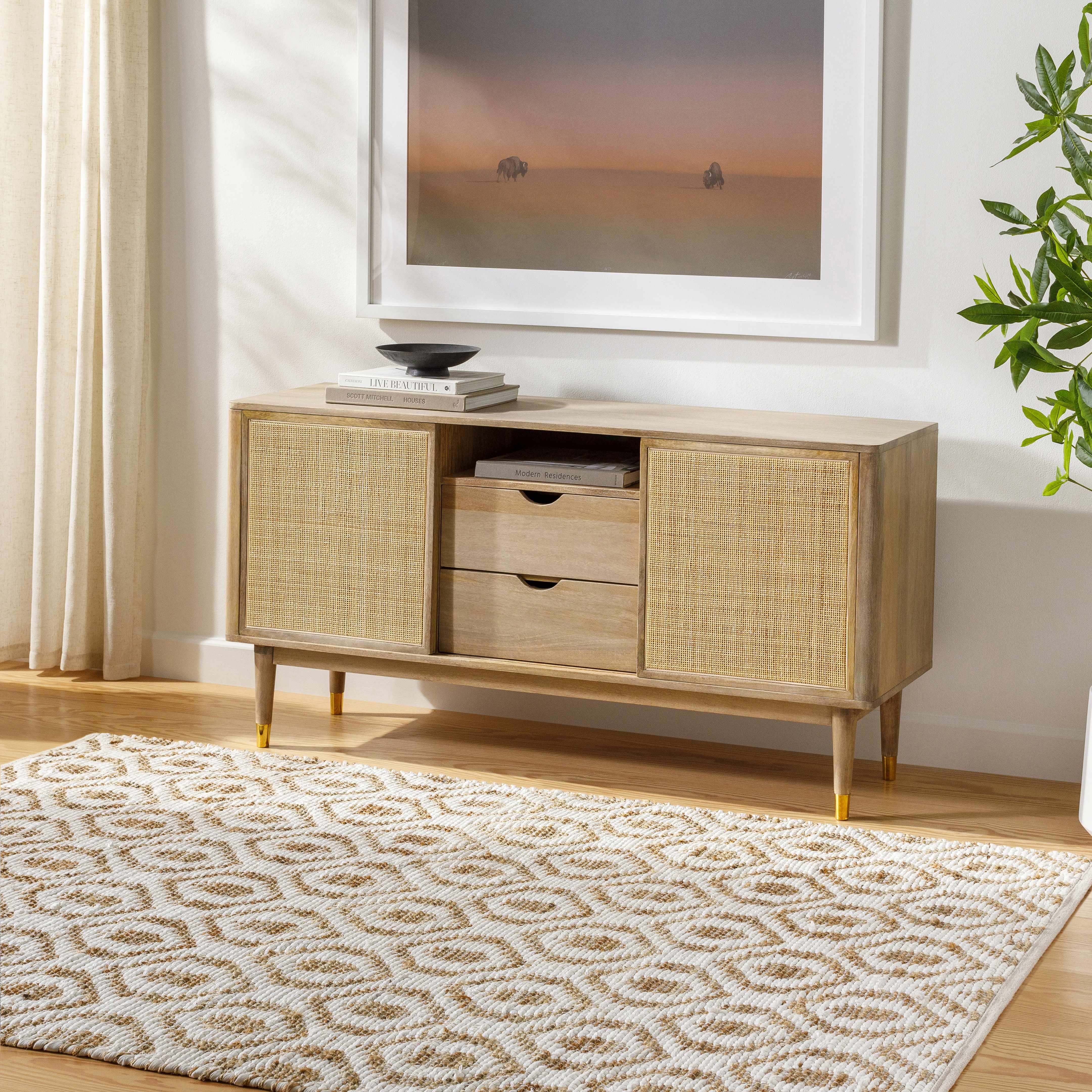 Isaye Beige Area Rug - Clearance - Image 2