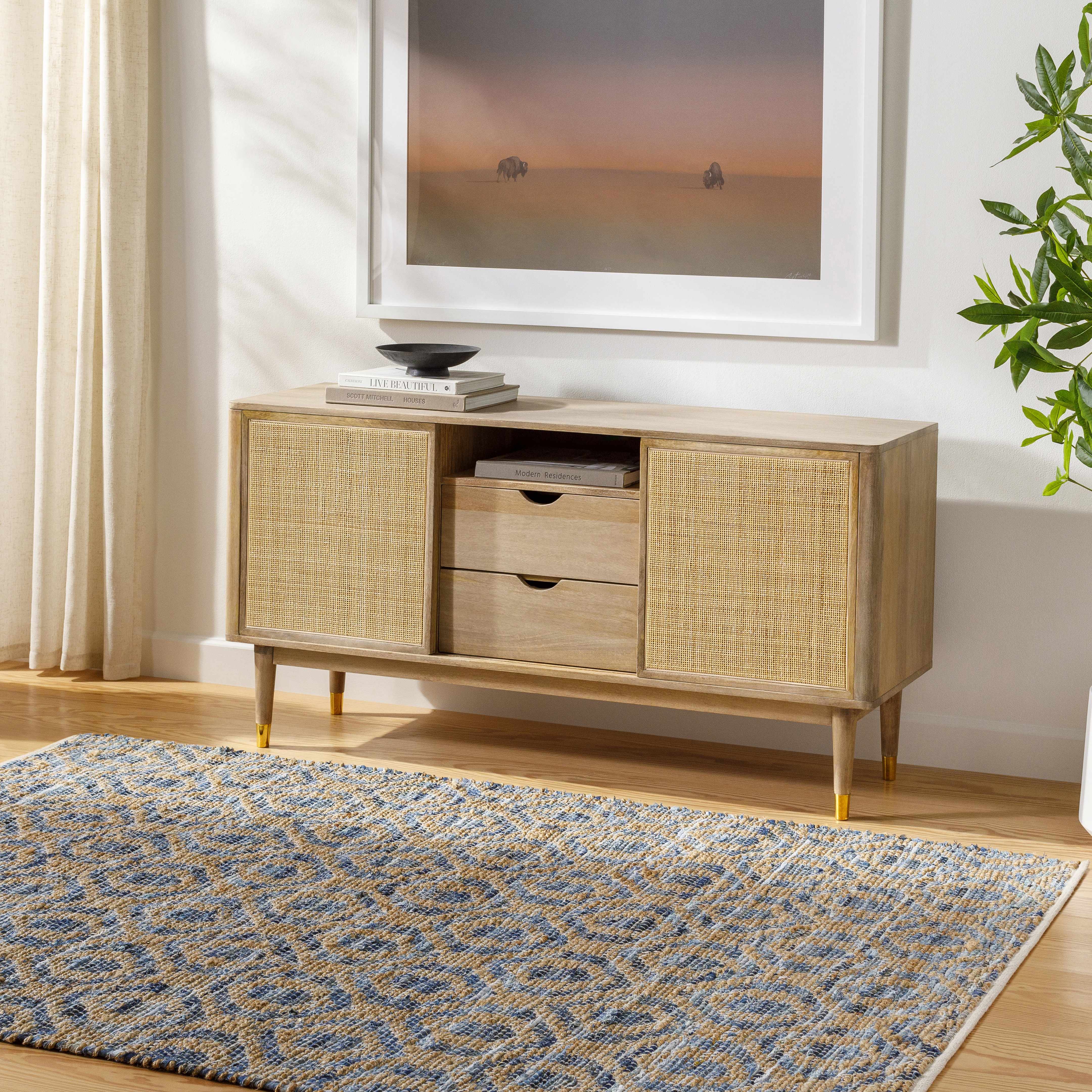 Isaye Blue Area Rug - Clearance - Image 2