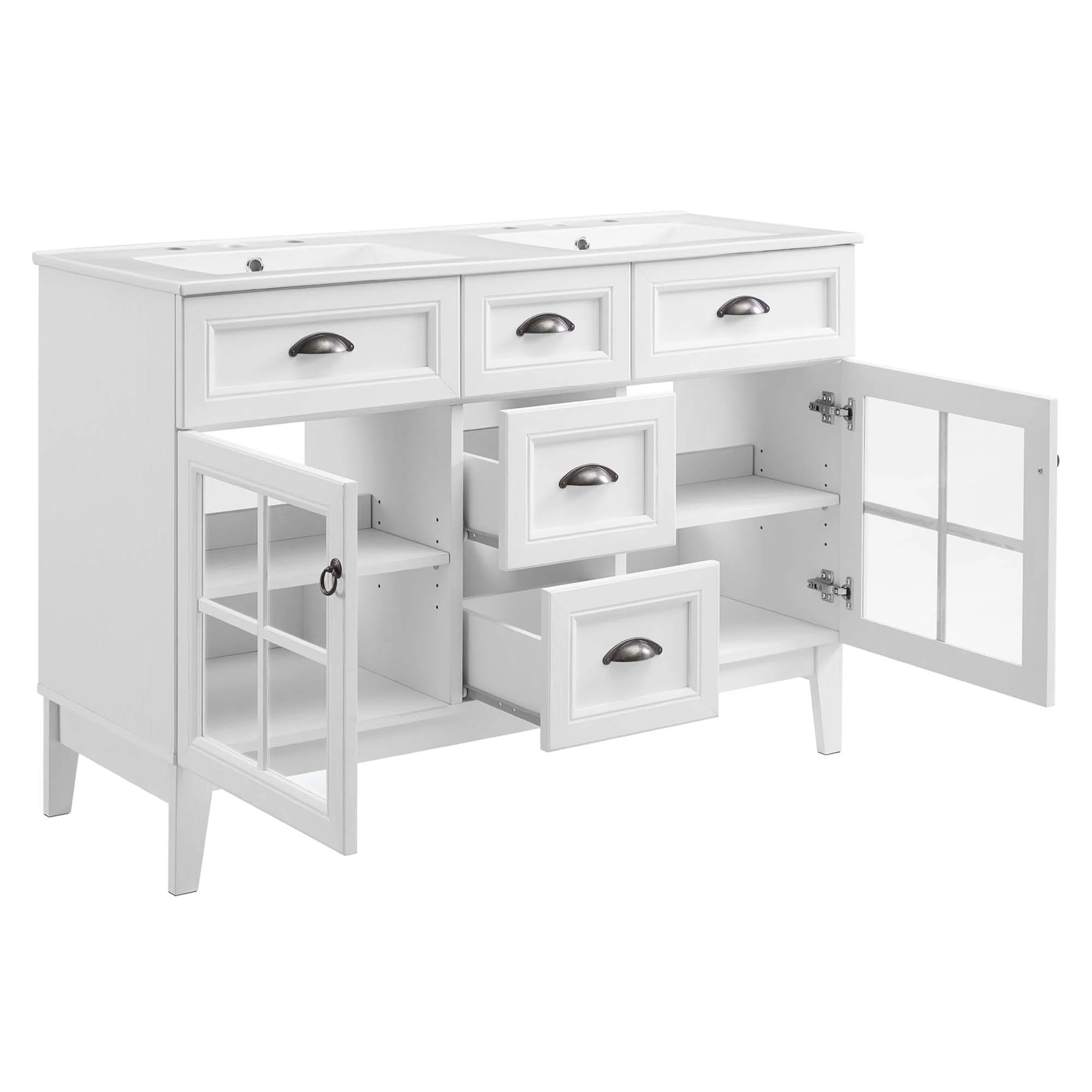 Isle 48" Double Bathroom Vanity Cabinet by Modway - Image 5
