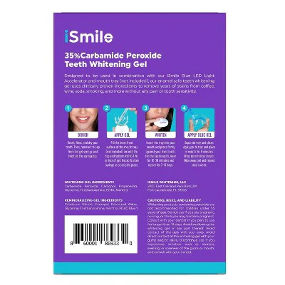 iSmile Teeth Whitening Gel Syringe Refill Pack 4ct - Imperfect Box - Image 2
