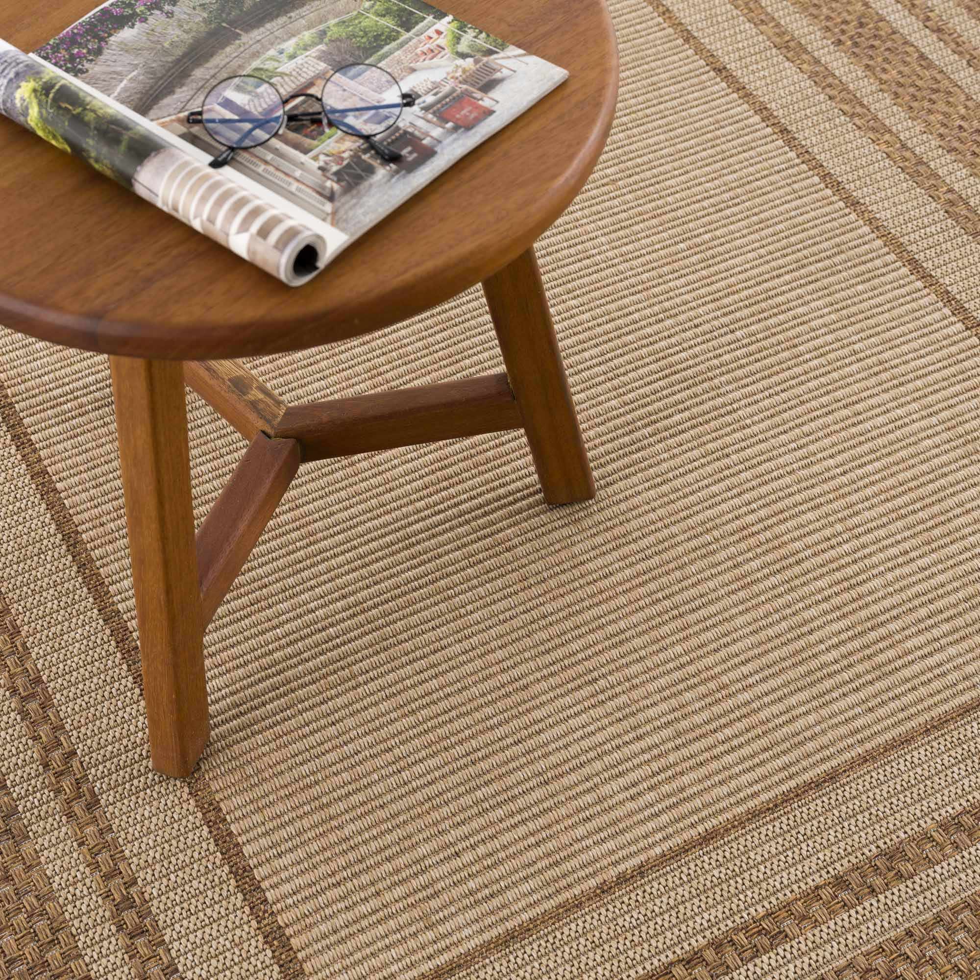 Isoko Bordered Faux Jute Rug - Image 4