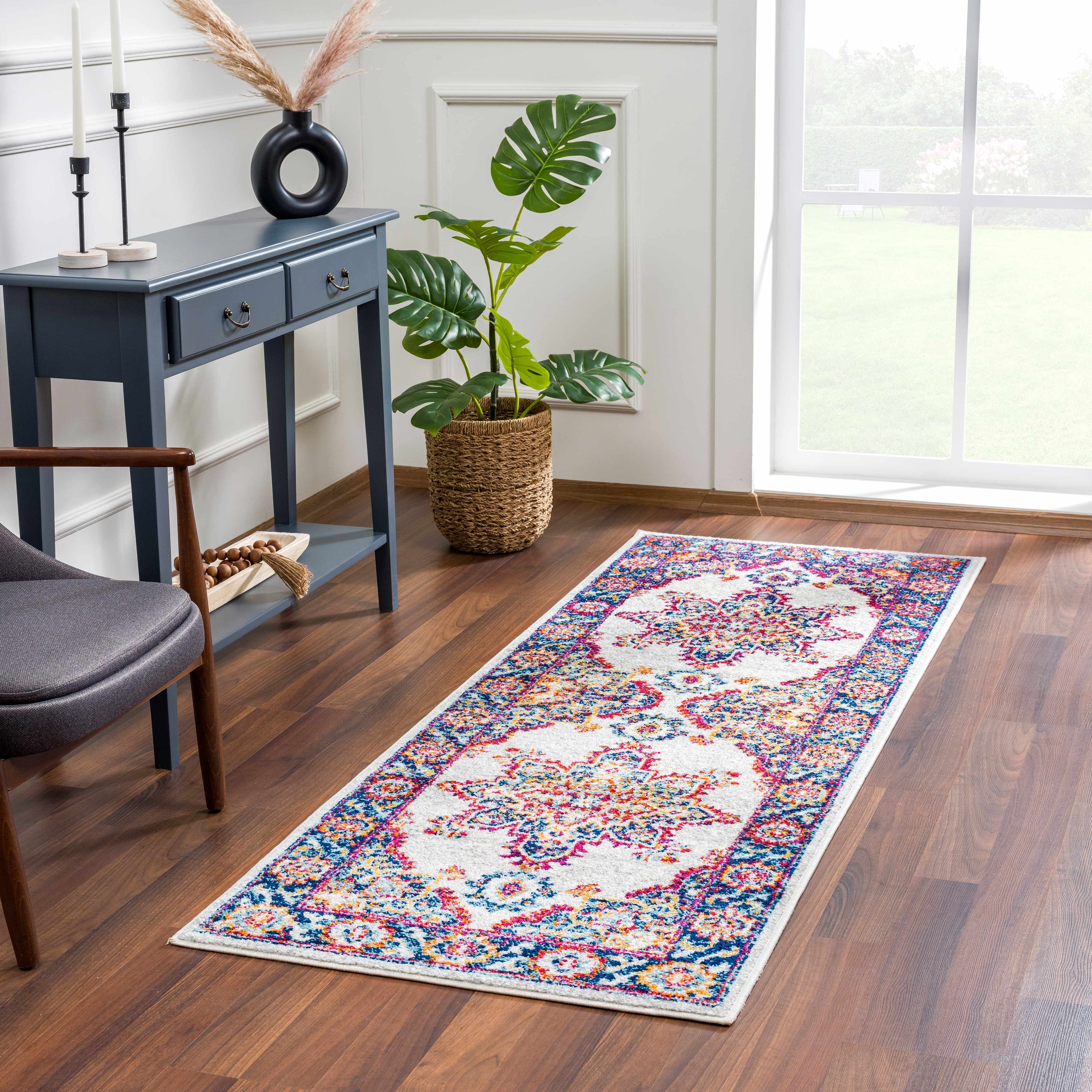 Istanbul Medallion Orange Area Rug - Clearance - Image 11