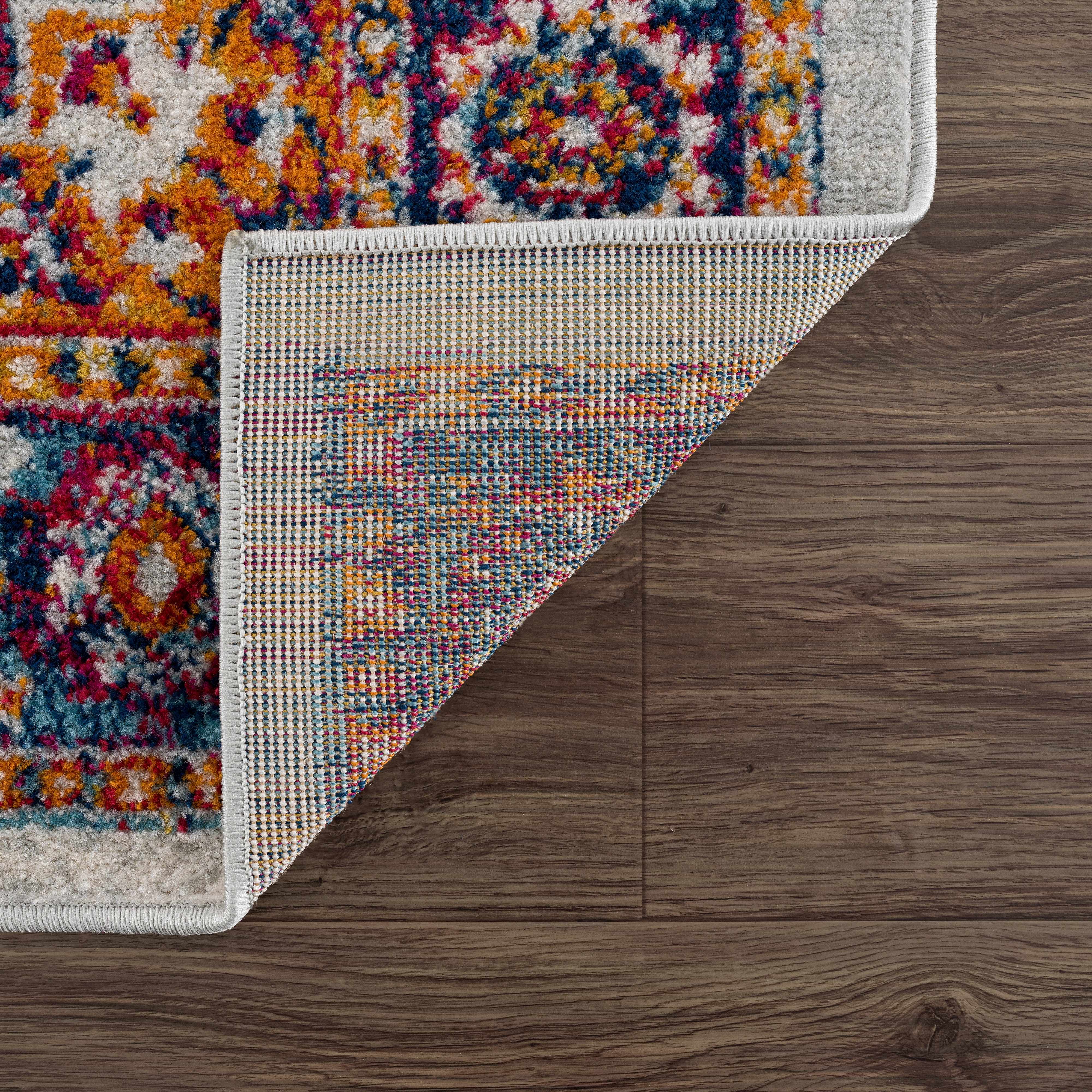 Istanbul Medallion Orange Area Rug - Clearance - Image 5