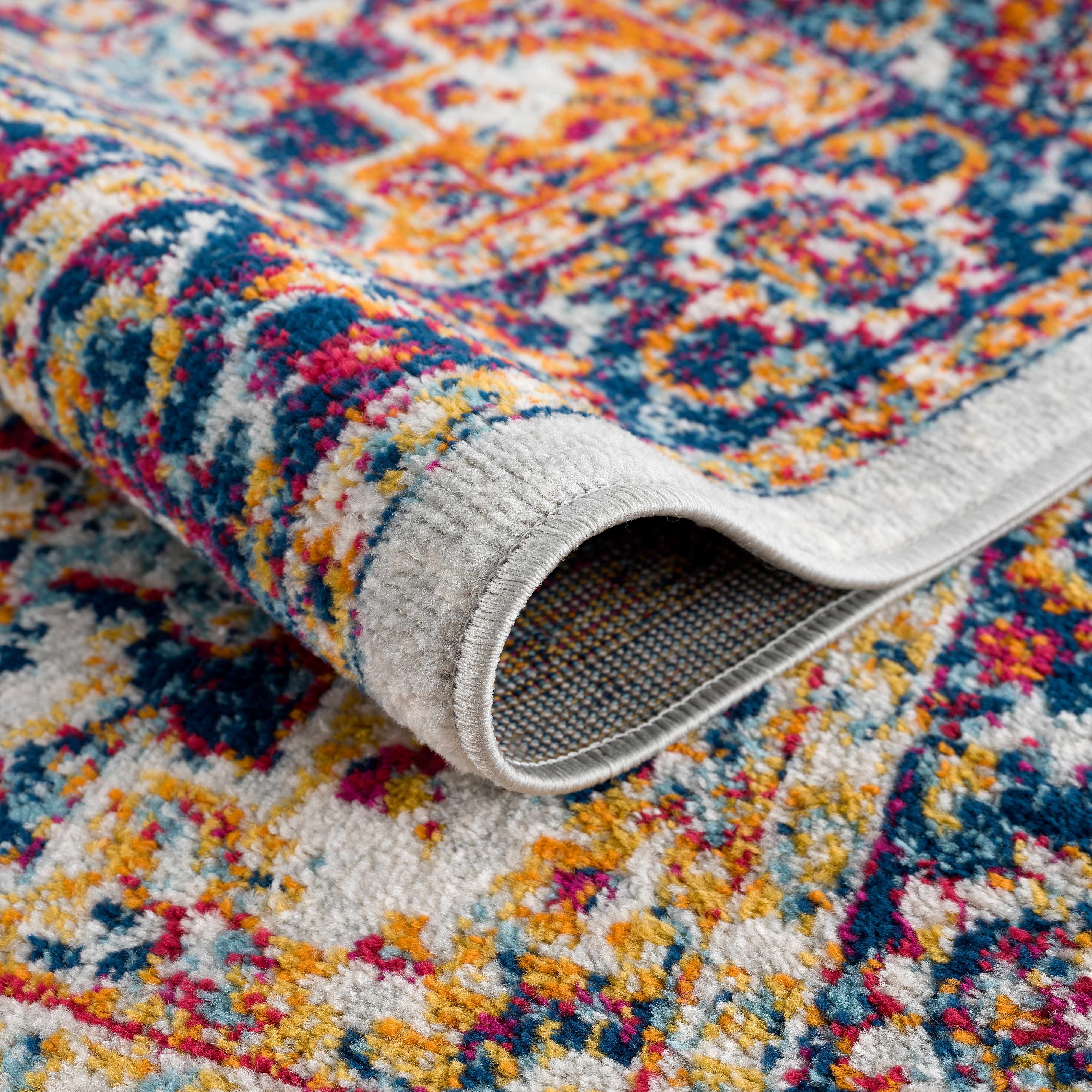Istanbul Medallion Orange Area Rug - Clearance - Image 6