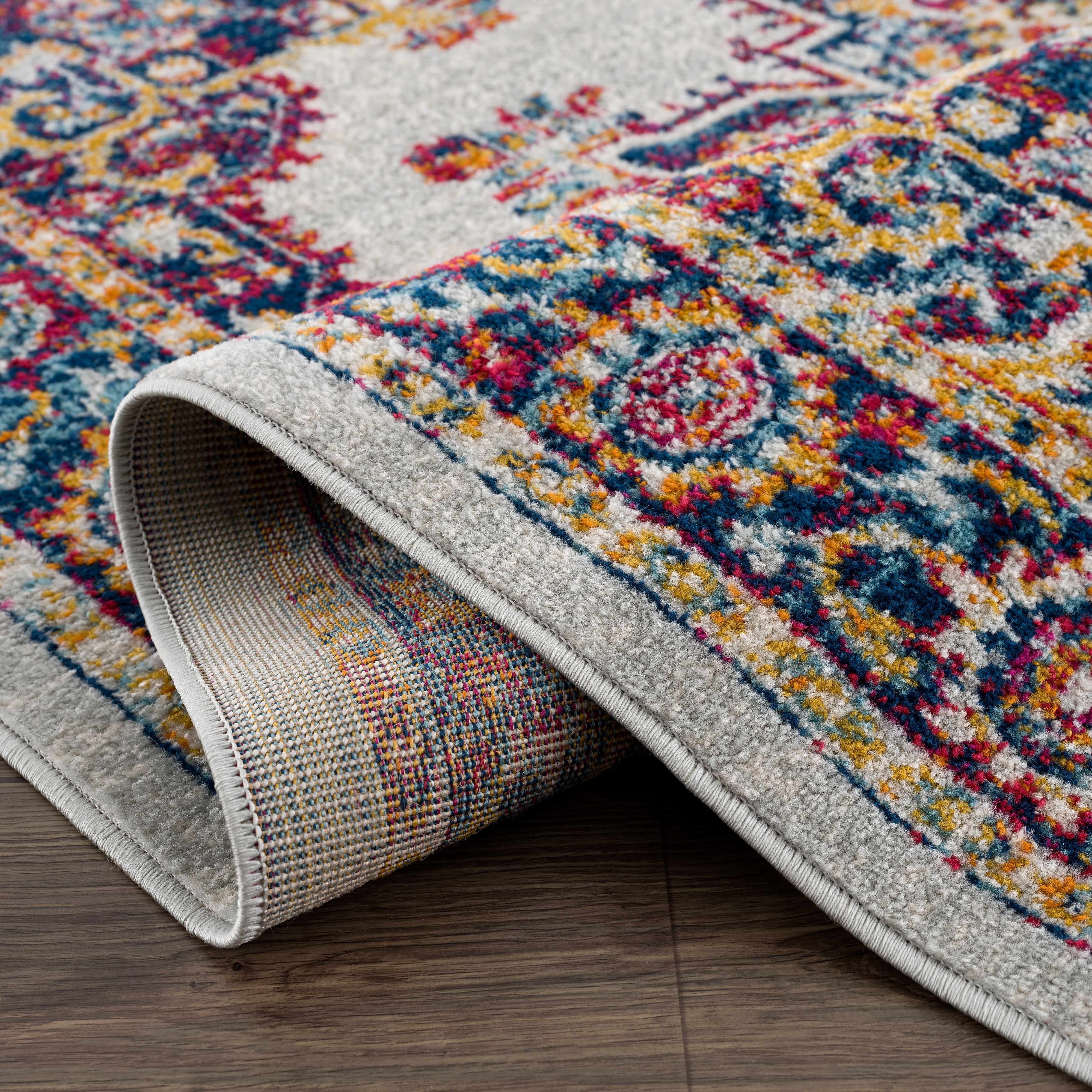 Istanbul Medallion Orange Area Rug - Clearance - Image 7