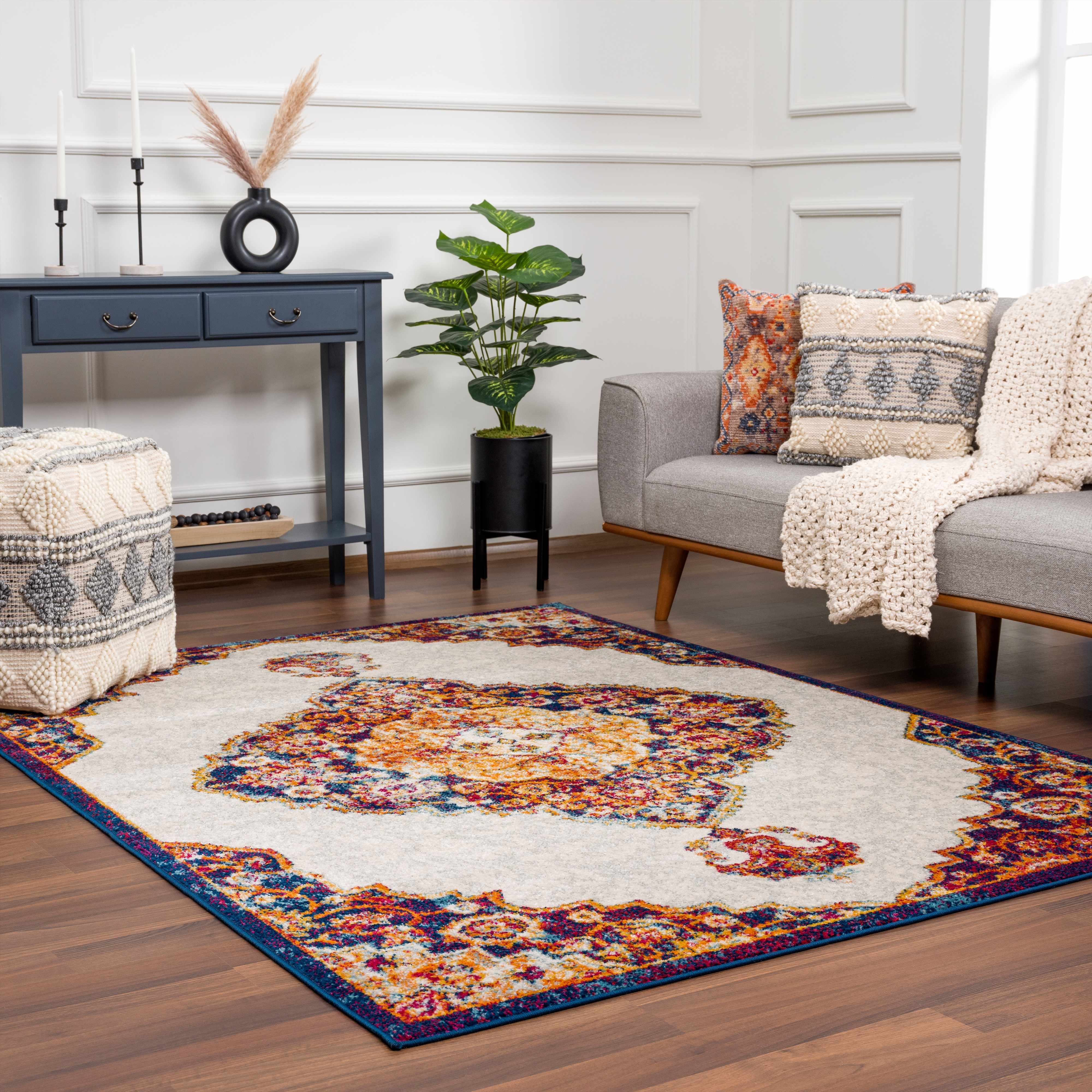 Istanbul Orange Area Rug - Clearance - Image 11