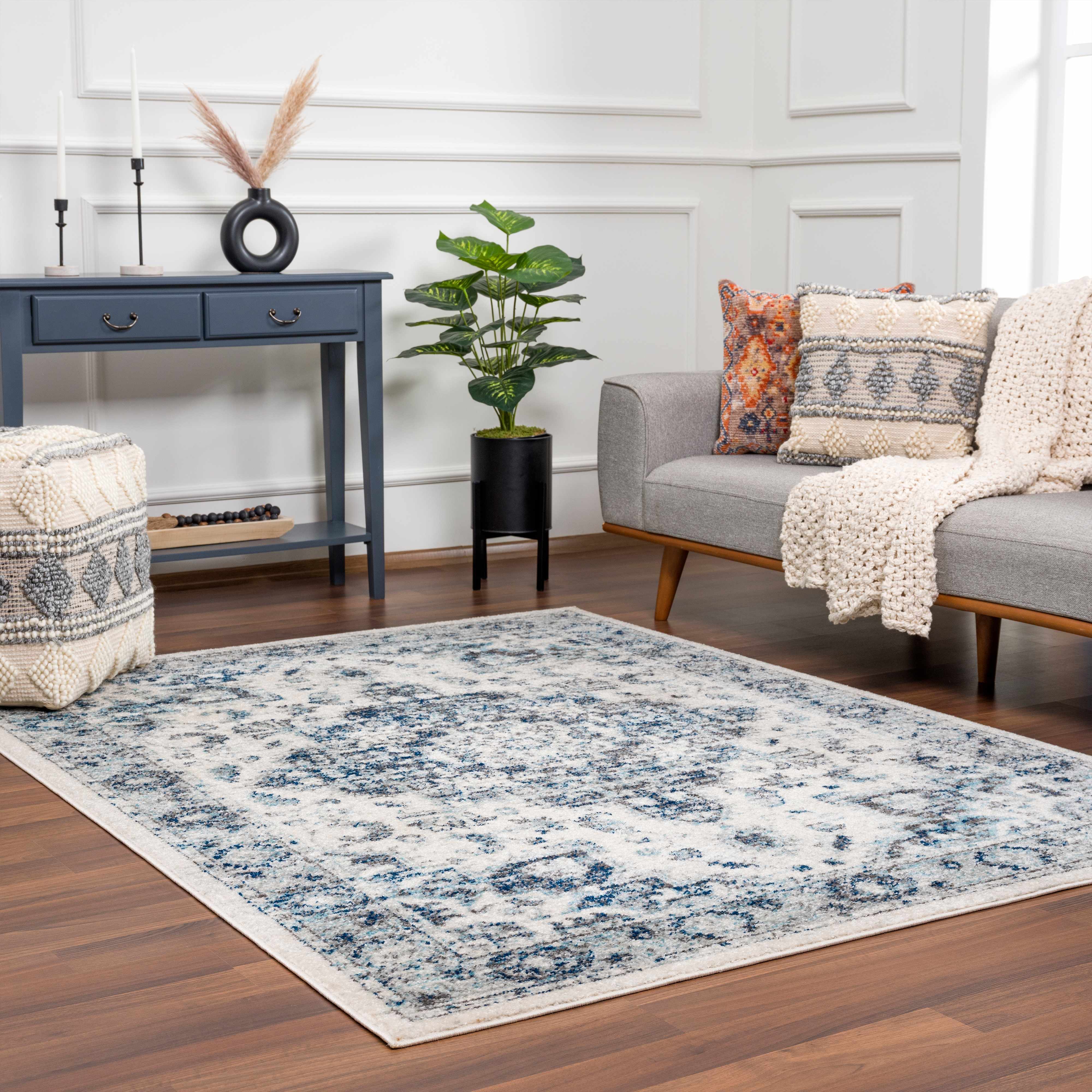 Istanbullu Blue Area Rug - Clearance - Image 4