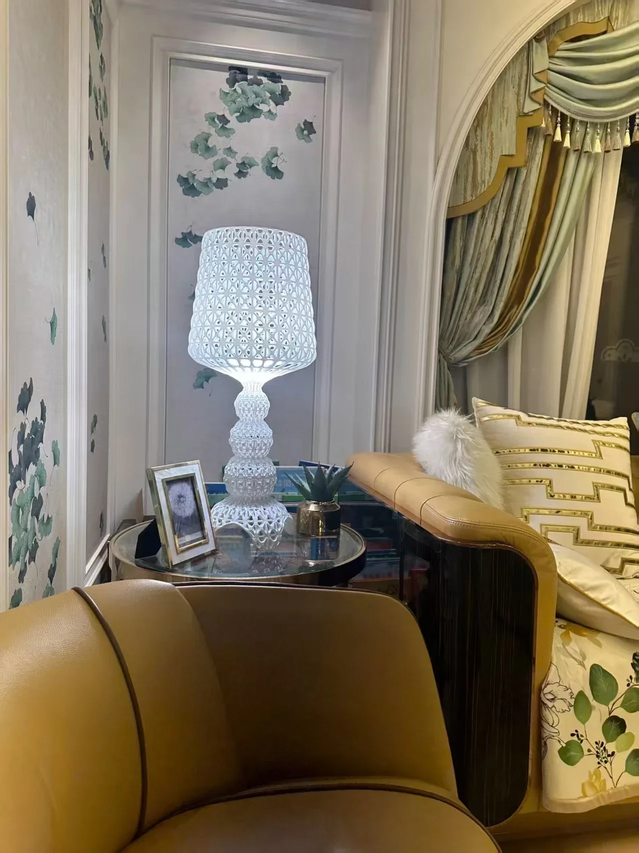 Italian Designer Wine Glass Lamp Acrylic Ambient Table Light for Bedroom Living - Image 6