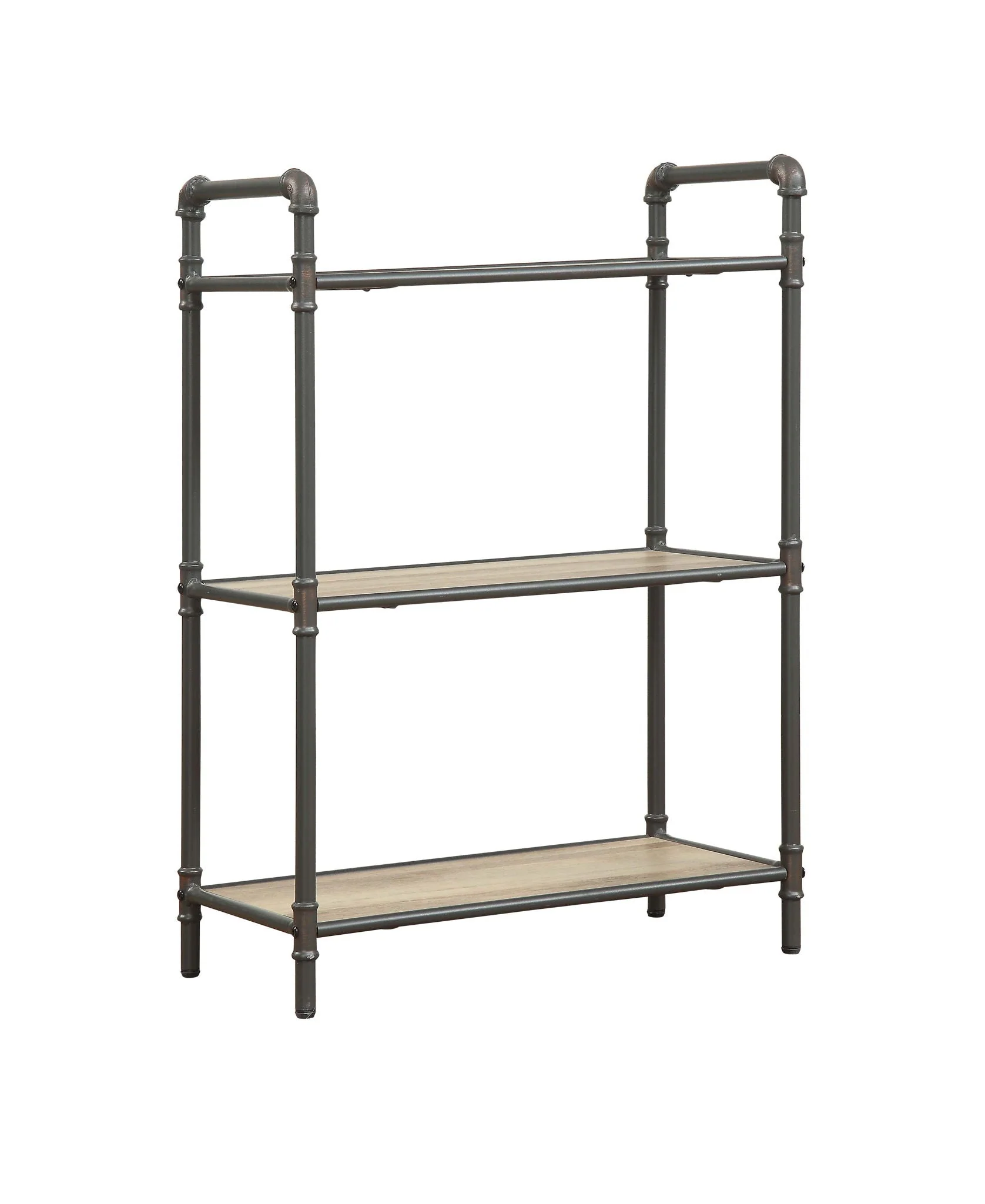 Itzel - Antique Bookshelf - Gray / Oak - Image 2