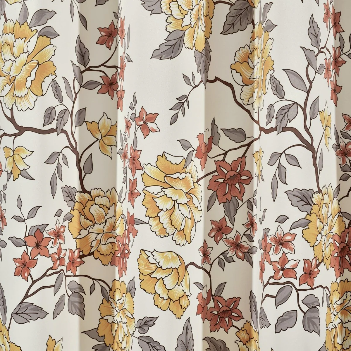 Ivana Floral Light Filtering Window Curtain Panel Set - Image 4