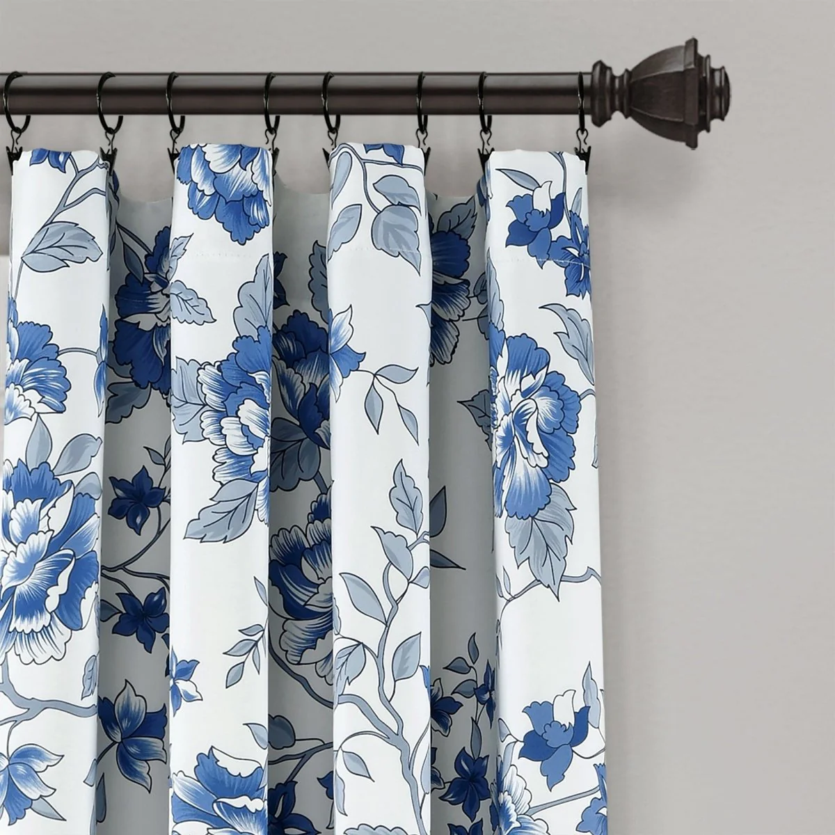 Ivana Floral Light Filtering Window Curtain Panel Set - Image 7